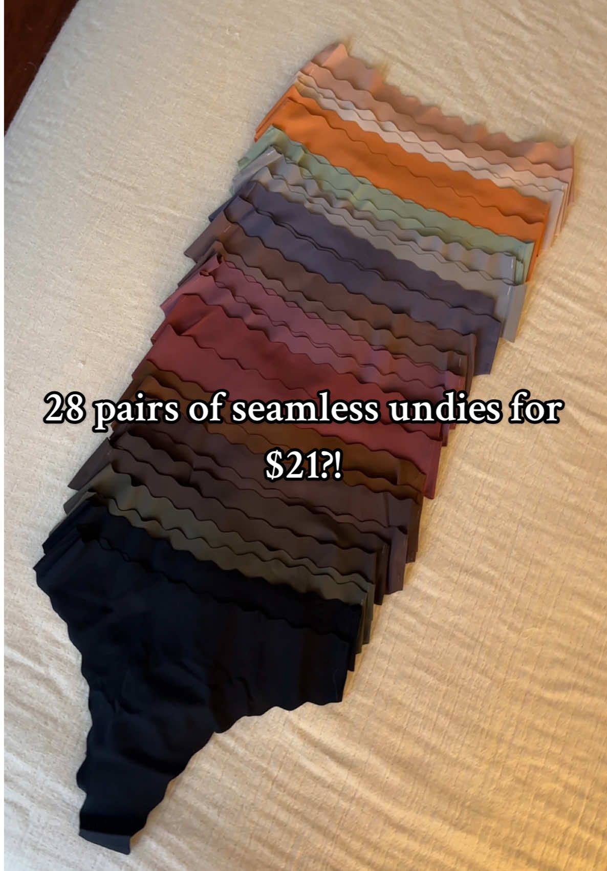 28 pairs of seamless panties for $21?! Yes please!! 😍 #underwear #seamlessunderwear #forthegirls #TikTokShop #tiktokshopmademebuyit #girlthings #tiktokshopdeals #ttshopfinds 