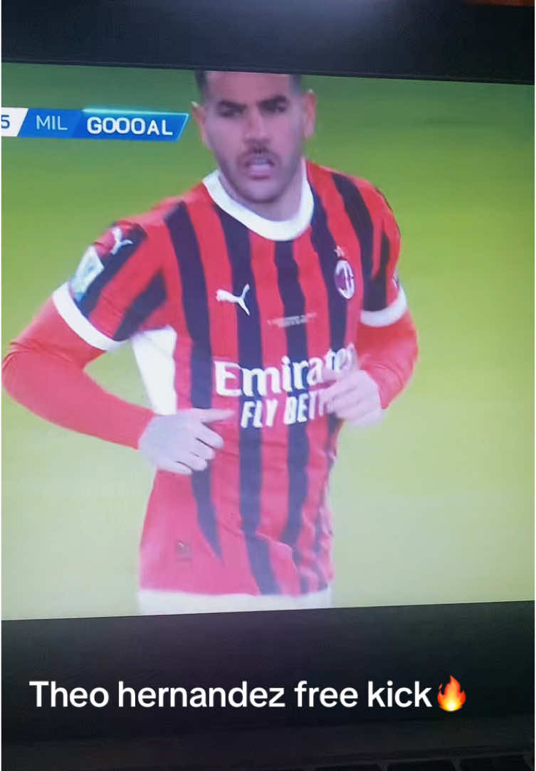 Theo hernandez goal today 🔥😍 what a free kick #theohernandez #milano #milan #milanderby #acmilan #acmilanvsintermilan #intermilanvsacmilan #goals #viral #teamwork #foryoupage #fypシ #foryou #forzamilan #forzamilan❤️🖤 #tiktok #makemefamous #whattowatch #pov 