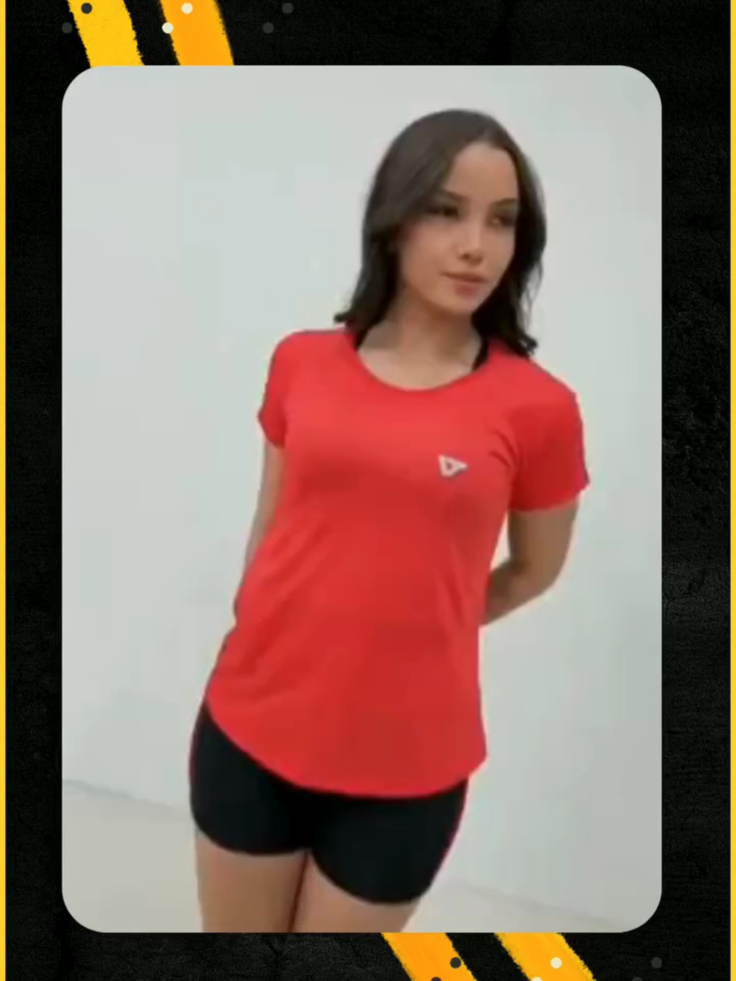 Link do produto: https://mercadolivre.com/sec/1dmMXnf . Kit 3 Camiseta Academia Feminina Camisa Dry Fit Treino Blusa . Camisa em tecido dry fit (furadinho) permite que você transpirar menos durante o seu treino, sendo ideal para prática de atividades físicas pesadas com conforto e estilo! Recomendada Para Esportes: Esportiva, Treinos, Trekking, Academia, corrida, caminhada, trilhas, bike, Crossfit, basquete, vôlei, futsal, futebol, entre outras modalidades. . DESTALHES DO PRODUTO: - Tecido leve furadinho - Não esquenta e não aperta - Com manga - Gola redonda . Tamanho Largura Comprimento. Manga P 45 49 15 M 47 60 16 G 49 64 17 GG 53 69 18 . #Fitness #academia #musculação #compras #produtos #moda #mulher #feminino #roupafeminina #look #malhar #top #treinar #camisa