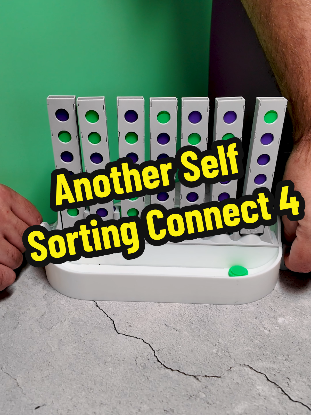 Yet another Self sorting Connect 4 variation STLs: Automatic sortable 4 connect (4 in a row) Game by sysshad (via Thingiverse)    Cascade Connect - A Self Sorting Connect 4 by CyberYeti (via Maker World)