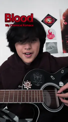 Can you tell what album I’ve had on REPEATTT this year?? #mcr #mychemicalromance #theblackparade #gerardway #blood #guitar #cover #fyp #gerardwaypleasesaveus 