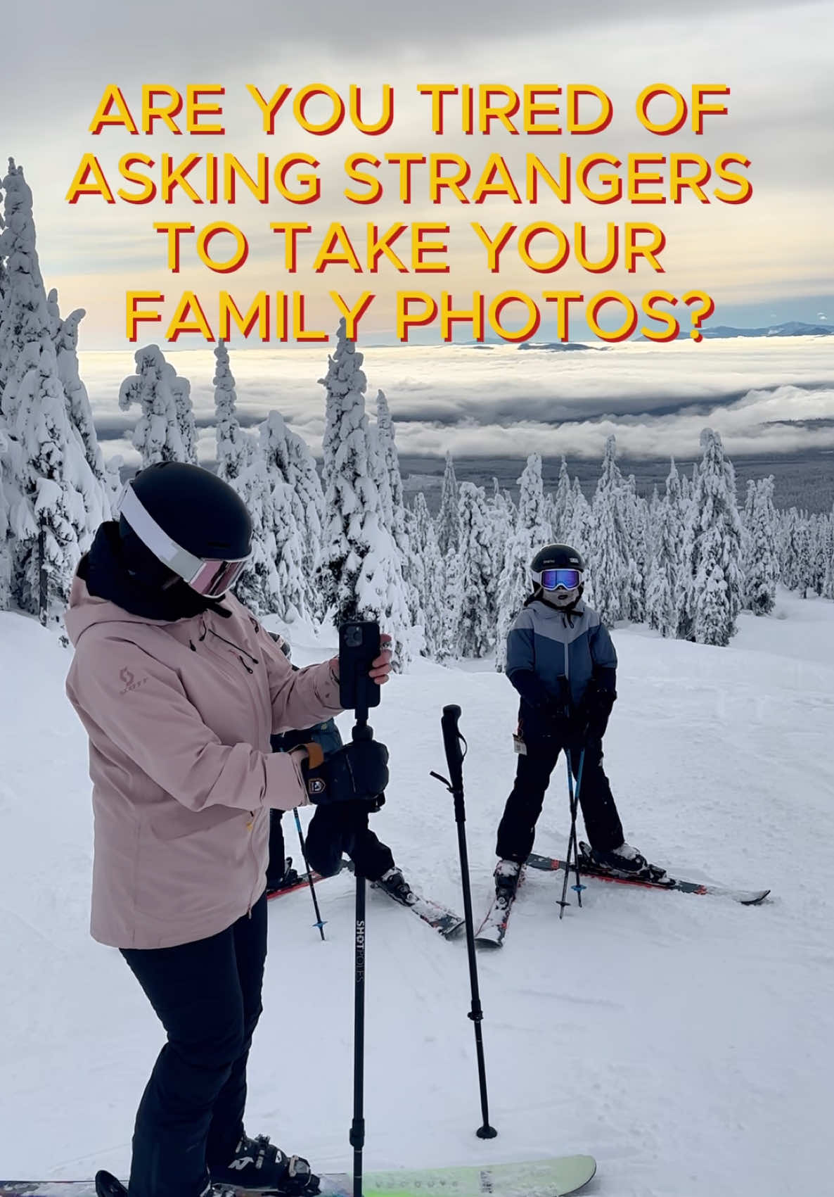 Introvert friendly ski poles 🙌🏻 #ski #skiing #wintersports #skilife 