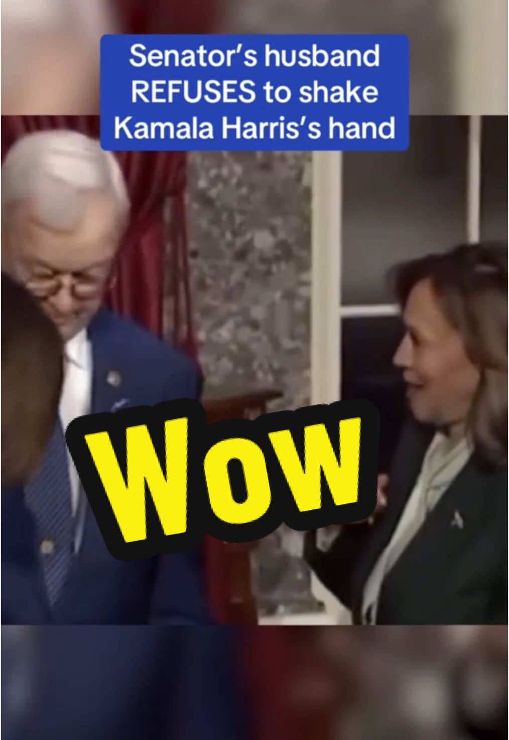 #stitch with @Daily Mail deb Fischer’s husband Bruce Fischer refusing to shake Kamala’s hand. #kamalaharris #democrat #liberal #voteblue #politics 