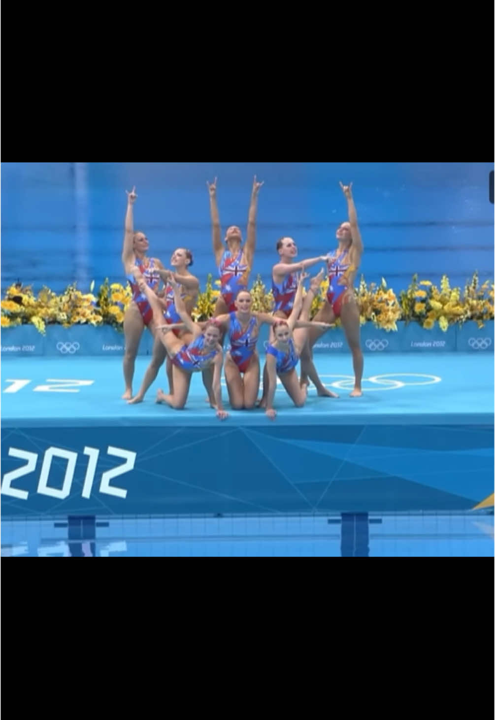 Australia's Synchro Tribute to AC/DC 🎸🇦🇺 London 2012  #artisticswimming #fyp #pt #london2012 #olympics 