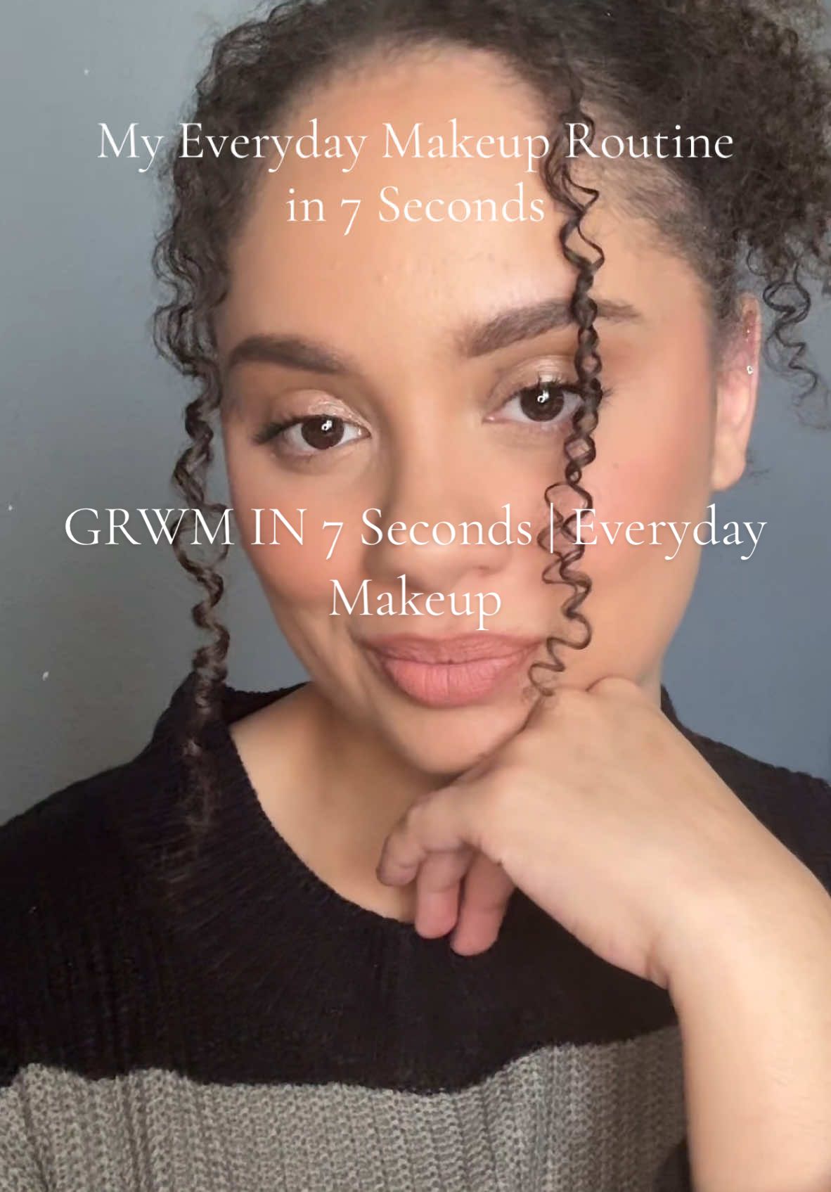 My everyday makeup routine in 7 seconds 💕 #grwmroutine #MakeupRoutine #fypage 