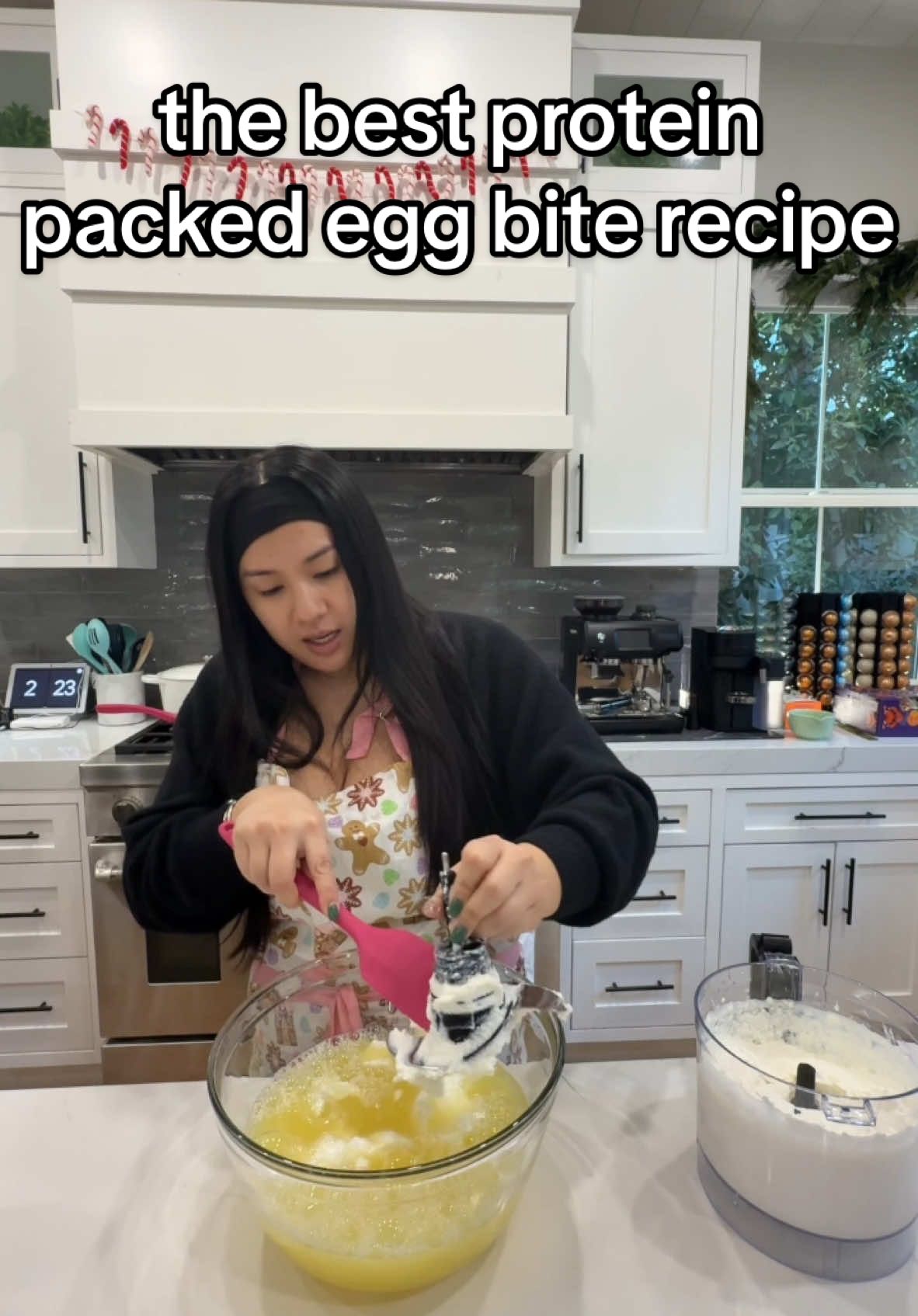 making a protein packed egg bites recipe 🥚💪 — #Recipe #recipes #egg #eggs #proteinsnack 