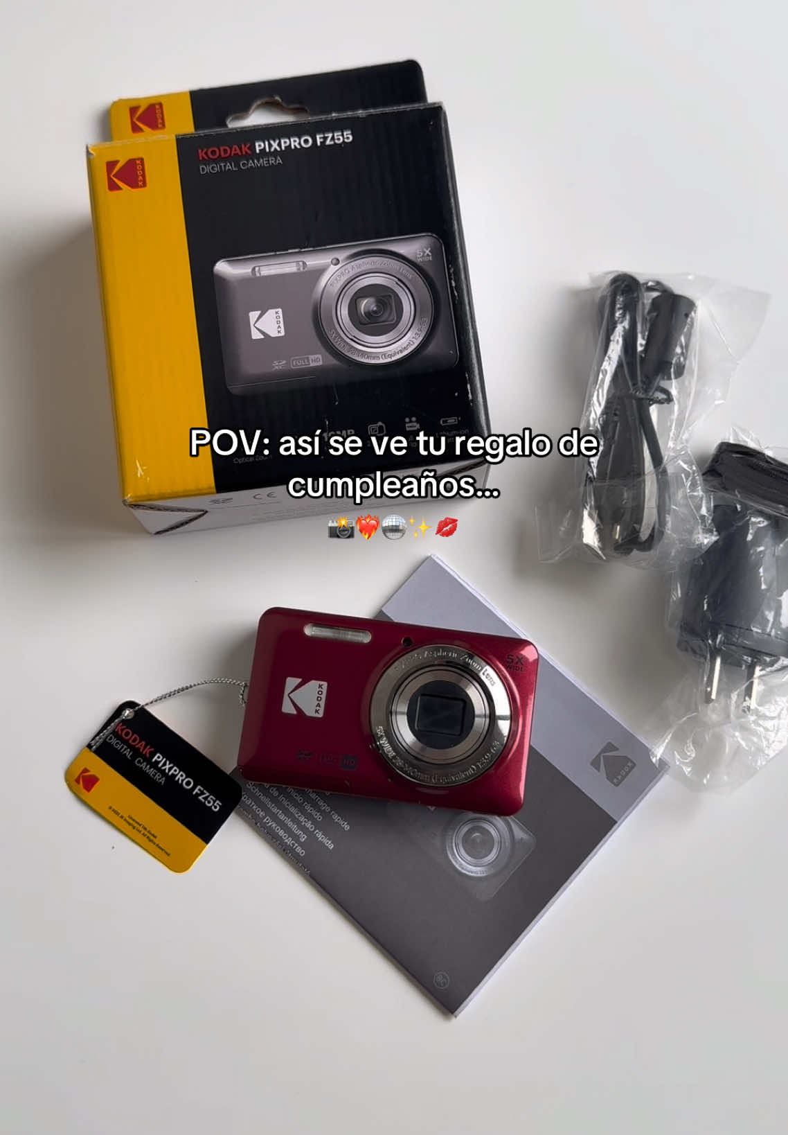 Esta cámara es tan buena ❤️‍🔥😭 más cámaras en ig:digicatcam #digitalcamera #kodakpixprofz55 #kodakpixpro #digicam #kodak #canong7x #gift #birthday 