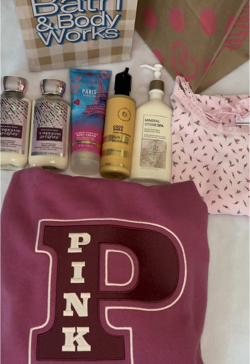 more goodies from the @VSPINK @Bath & Body Works semi annual sales 🛍️💗 #fy #fyp #fypviralシ #foryou #foryoupage #explore #explorepage #viral #trending #sanriocore #pinktok #kawaiitok #girlytok #softgirl #princesstok #rarebeauty #coquette #dollette #aesthetic #starbucks #plushies #wildflowercases #nails #nailtok #notd #nailart #makeuptok #BeautyTok #wth #tech #accessories #shopaholic #collection #collector #stickers #apple #macbookair #blackgirlluxury #Shoes #hellokitty #animetok #sailormoon #Vibes #cuptok #tumbler #kirby #GamerGirl #nintendoswitch #passengerprincess #sweettok #summerfridays #summerfridayslipbalm #lippies #makeuptok #instagram #challenge #threads #collector #whatsinmybag #engaged #fiancee #diamondring #pinkiphone #iphone15 #apple #santa #christmas #holiday #decor #seasonsgreetings #xmas #presents #gifts #tistheseason #phonecase #techtok #haul #forever21 #angelhellokitty #angel #wings #anniversary #celebration #ios #ios18 #appleintelligence #coach #sunrise #ioshomescreen #wallpaper #lowes #breakfastattiffanys #hightea #charleston #hotelbennett #camellias #tea #fancy #wedding #newlyweds #marriedlife #justmarried #highschoolsweethearts #husbandwife #mrandmrs #romance #weddinggoals #weddingdress #weddinadav #charlestonwedding #summerville #semiannualsale #holidaysale #clearance 