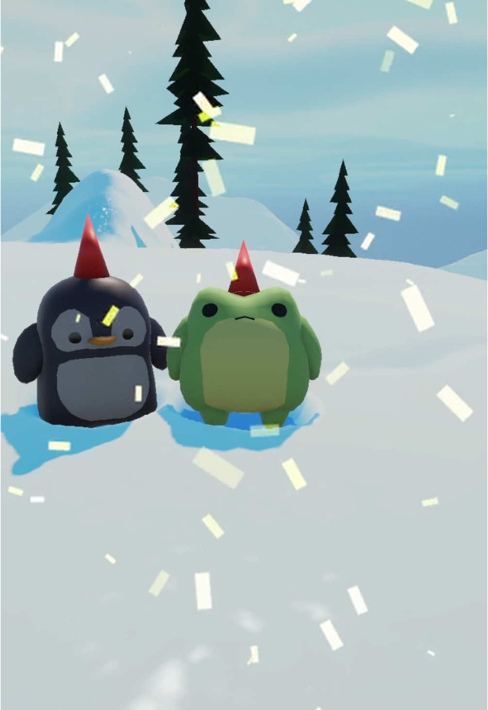 Hats! (at least the early stages of them) . . . #gamedev #cute #animals #frog #slime #webfishing #sledding #winter #cozy #art #game #friend #chibi