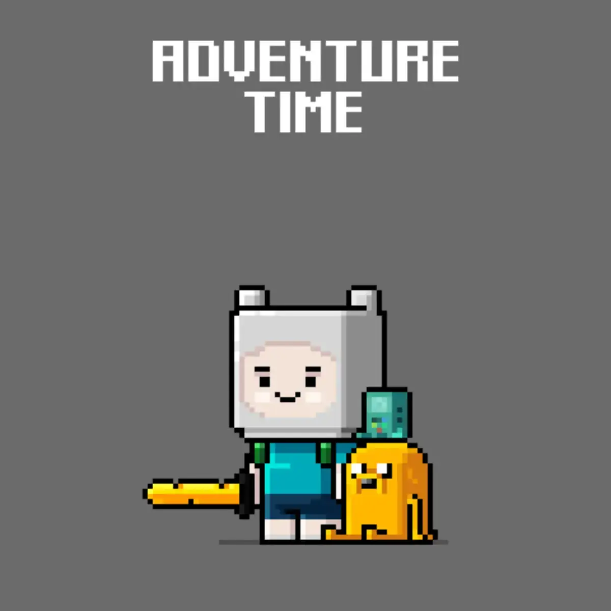 #adventuretime #art #arttok #tiktokart #pixel #pixelart #finnthehuman #jakethedog 