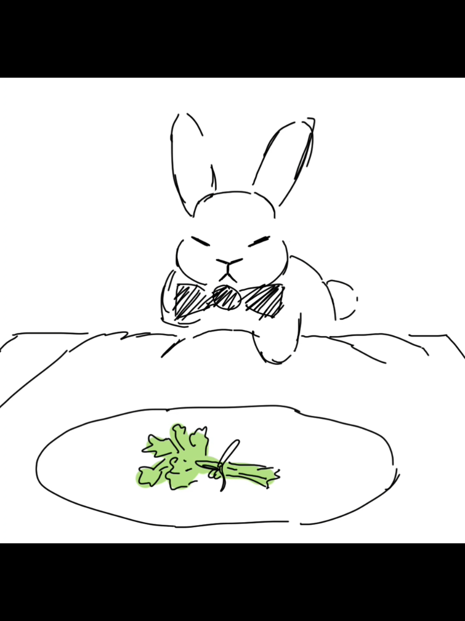 the bunny just wants to eat #fypシ #fyp #bunnies #art #artist #animation #animator 