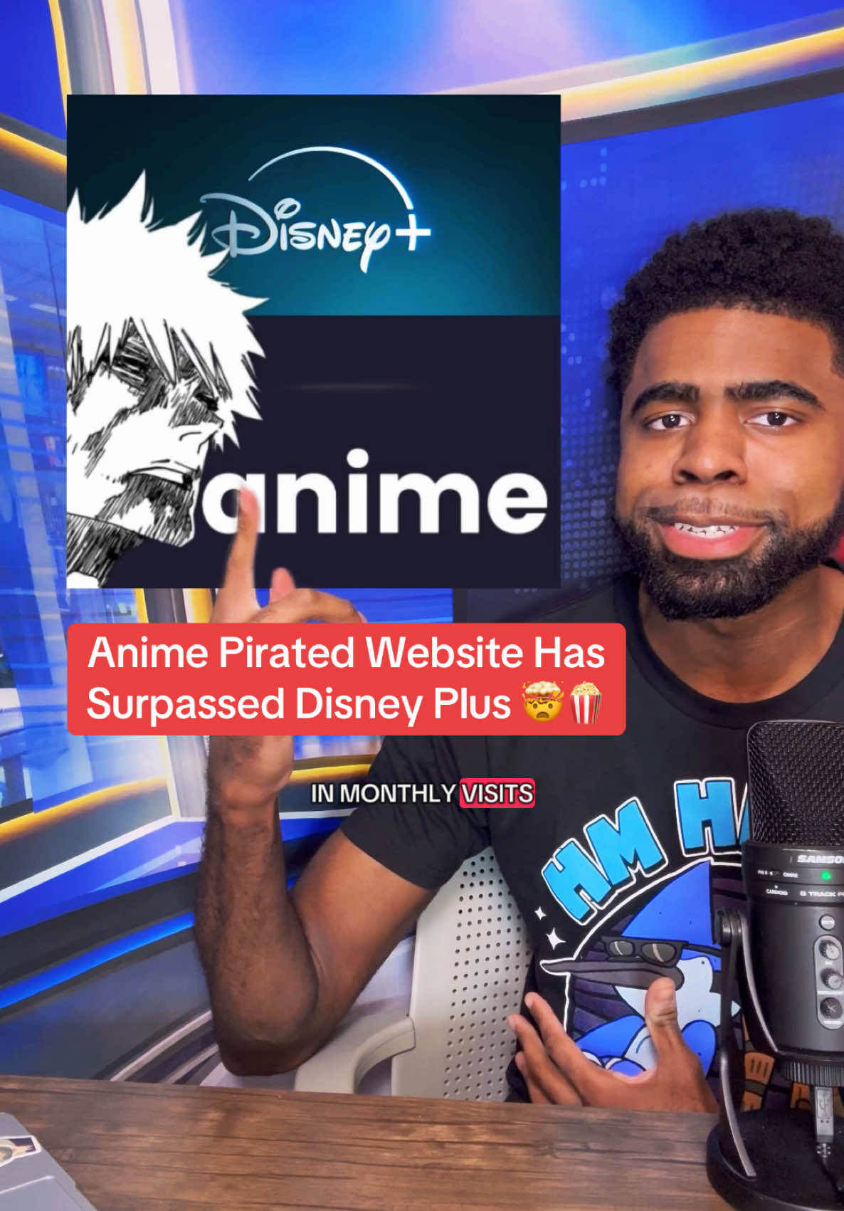 Worlds Biggest anime pirated website surpasses Disney+ #animetiktok #animes #disneyplus #fypシ 