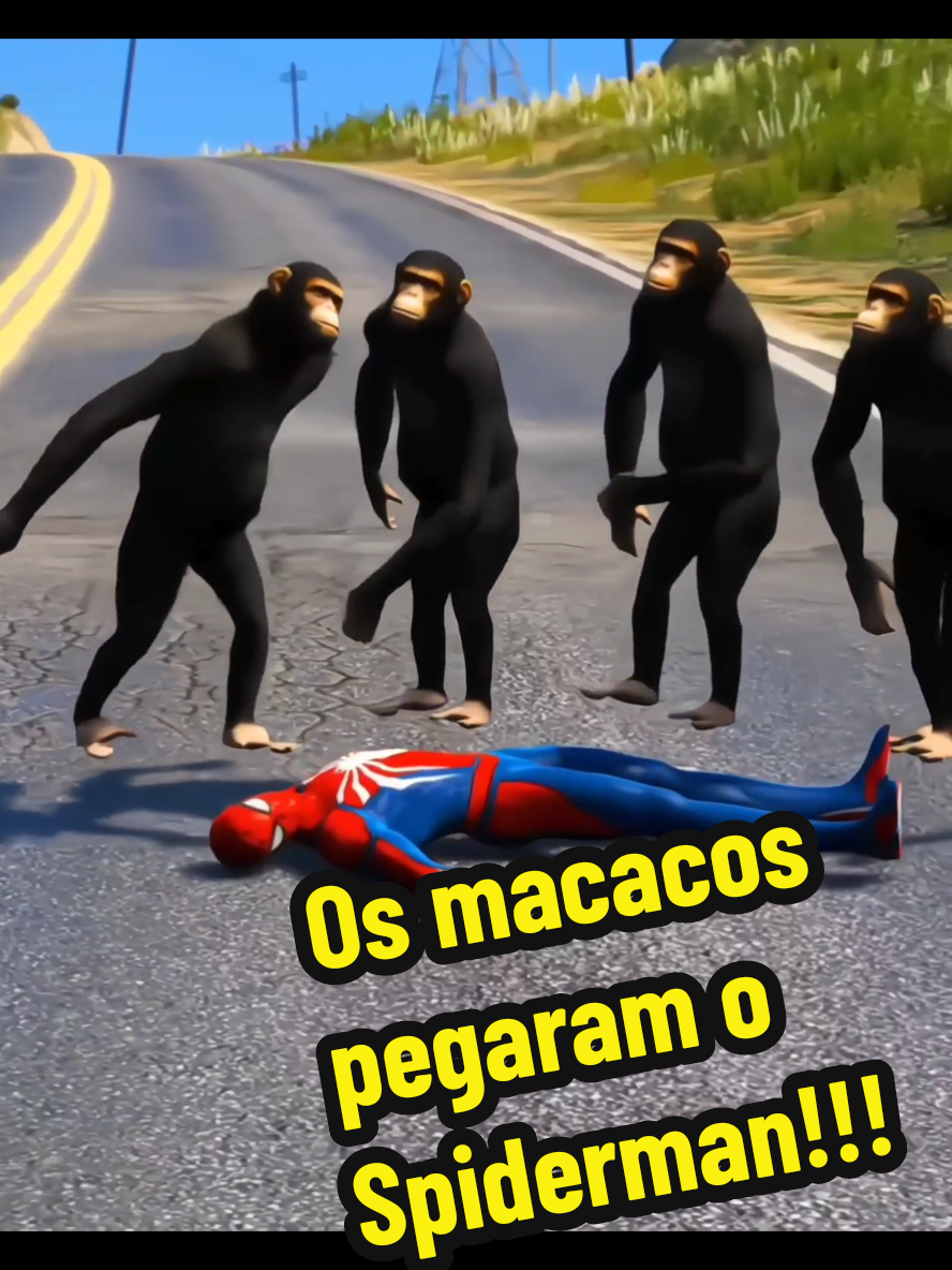 Os macacos pegaram o Spiderman #animation #baby #spiderman 