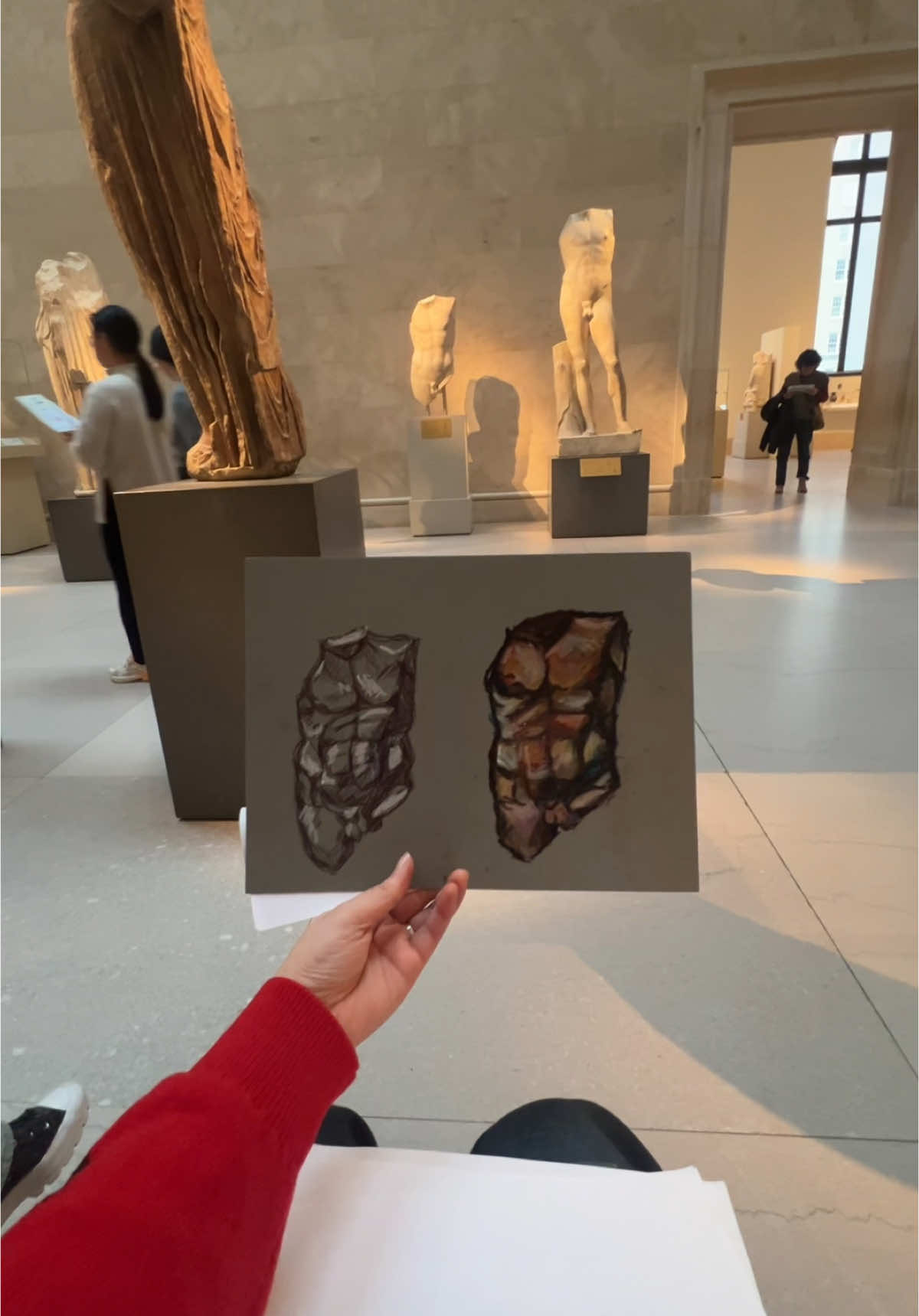 sm beautiful things i got overstimulated but so fun. #spendthedaywithme #nyc #metmuseum #fyp #fun #art #drawing #sculpture #viral 