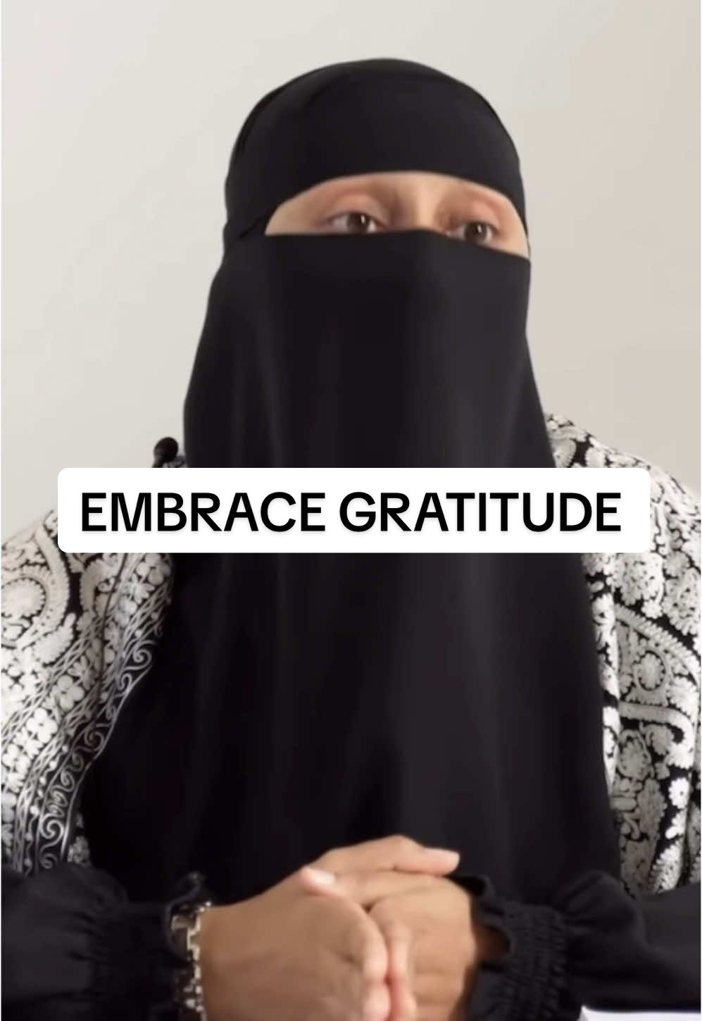 Embrace Gratitude! #muslimtiktok #arvertislam #islam #reverttoislam #islamic_video #muslim #muslimah #muslimgirl #niqab #niqabininja #niqabis #niqabistyle #naimabrobert 