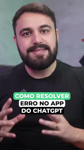COMO RESOLVER ERRO NO APP DO CHATGPT #bug #erro #app #chatgpt #comoresolver #idosos #dicasdecelular #simplificandocelular