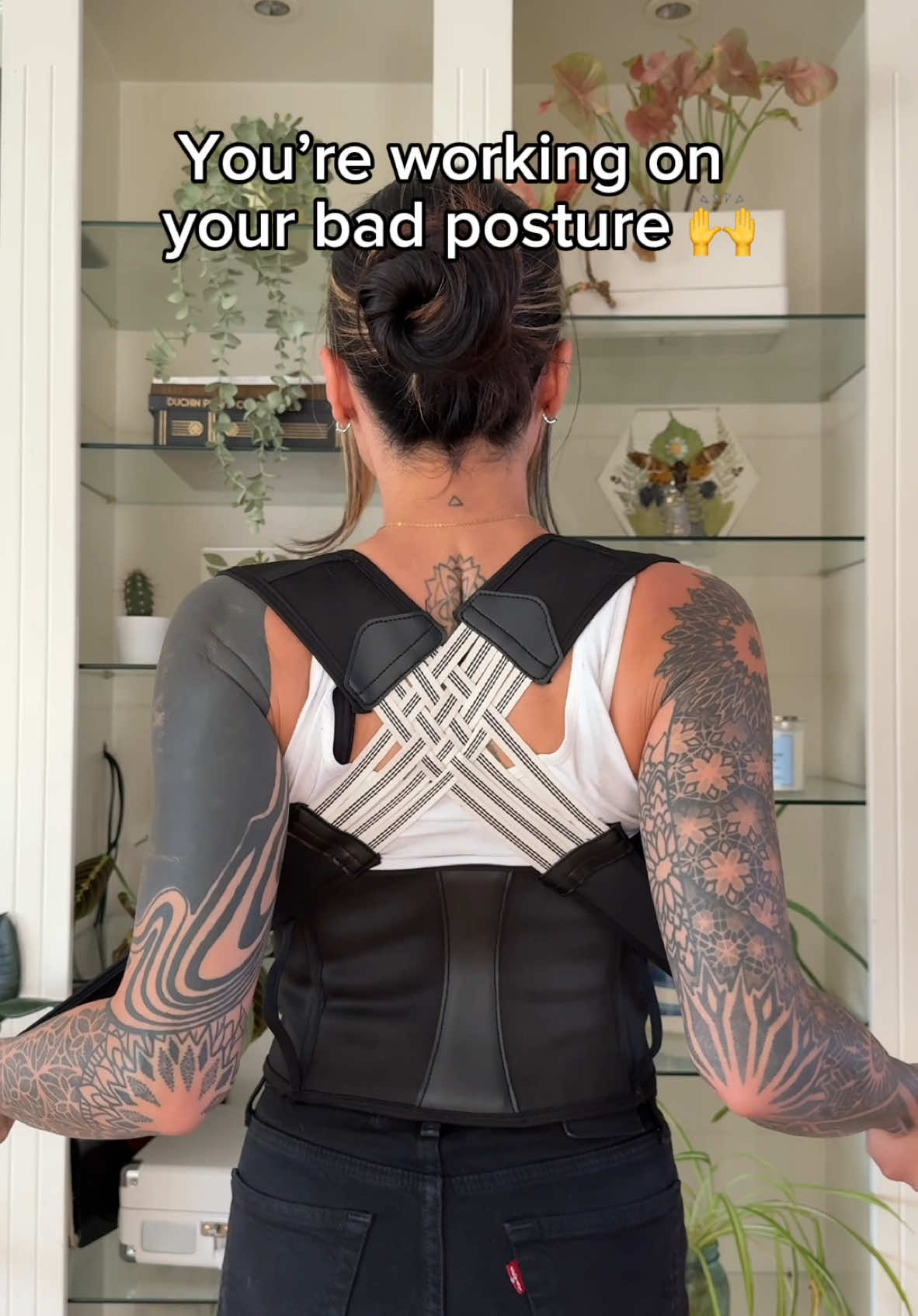 Having good posture takes time and consistency. 😊 #posture #posturefix #goodposture #badposture #backpain #chiropractic  #musthave #asmr #asmrsounds #viralproducts