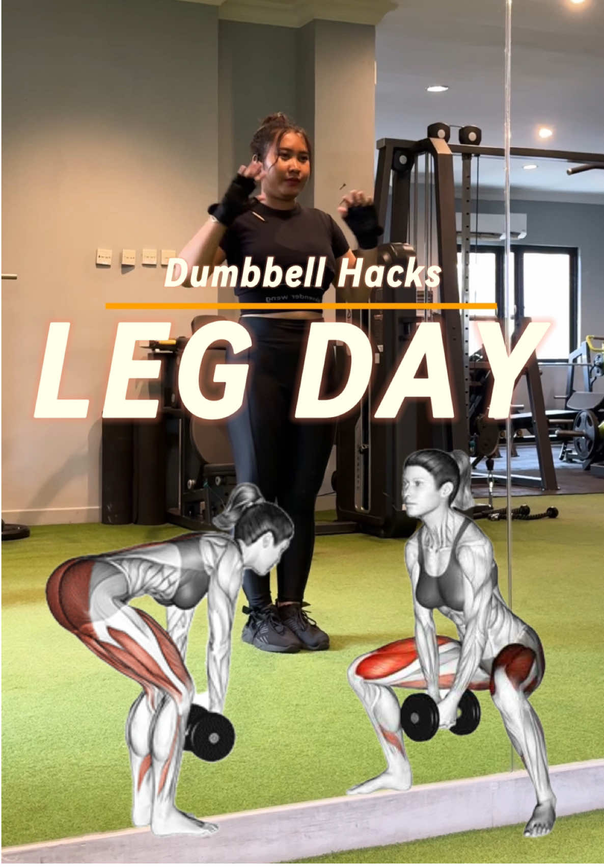 Dumbbell Hacks Leg Day  3 Simple gerakan Leg day menggunakan Dumbbell Simple Hacks ini dijamin gampang banget untuk pemula dan juga bisa dilakuin di rumah!! Semangat terus belajarnya! Konsisten dan disiplin itu sulit ! Tapi percaya hasil tidak akan menghkhianati 😊 #legday #glute #hamstring #lowerbody #squats #deadlift #simple #dumbbellworkout #dumbbells #masukberanda #fypage #fyppppppppppppppppppppppp #viral #viralvideo #viraltiktok 