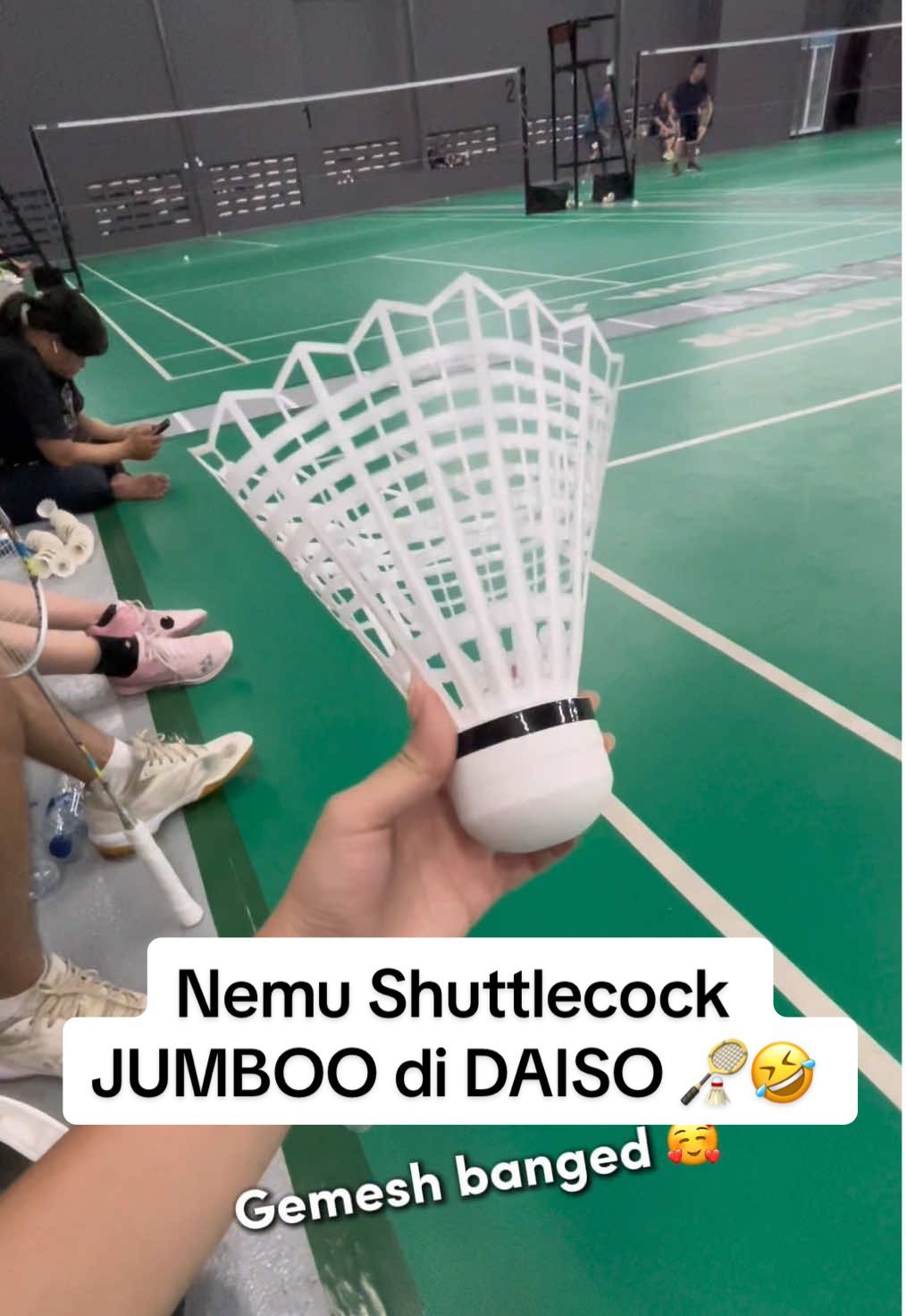 Tebak Harganya Berapaaa? 😏😂 🏸 #badmintonindonesia #badmintonstory #shuttlecock #daiso #badmintontiktok 