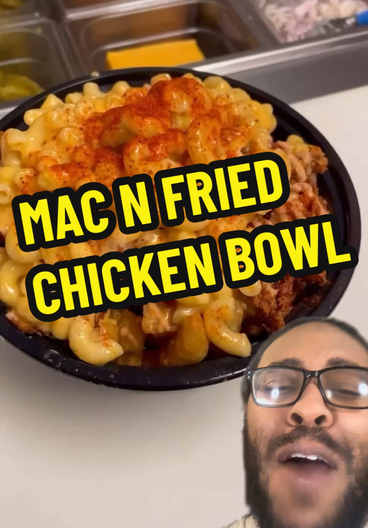 MAC N FRIED CHICKEN BOWL 🥣😍😮‍💨 #TikTok #instagram #Love #viral #like #memes ##explorepage #trending #instagood #explore #music #likeforlikes #followforfollowback #funny #meme #fyp #youtube #tiktokindonesia #fashion #photography #k #tiktokdance #likes #bhfyp #tiktokindia #video #art #cute #stewartfamily @grubspot 👀