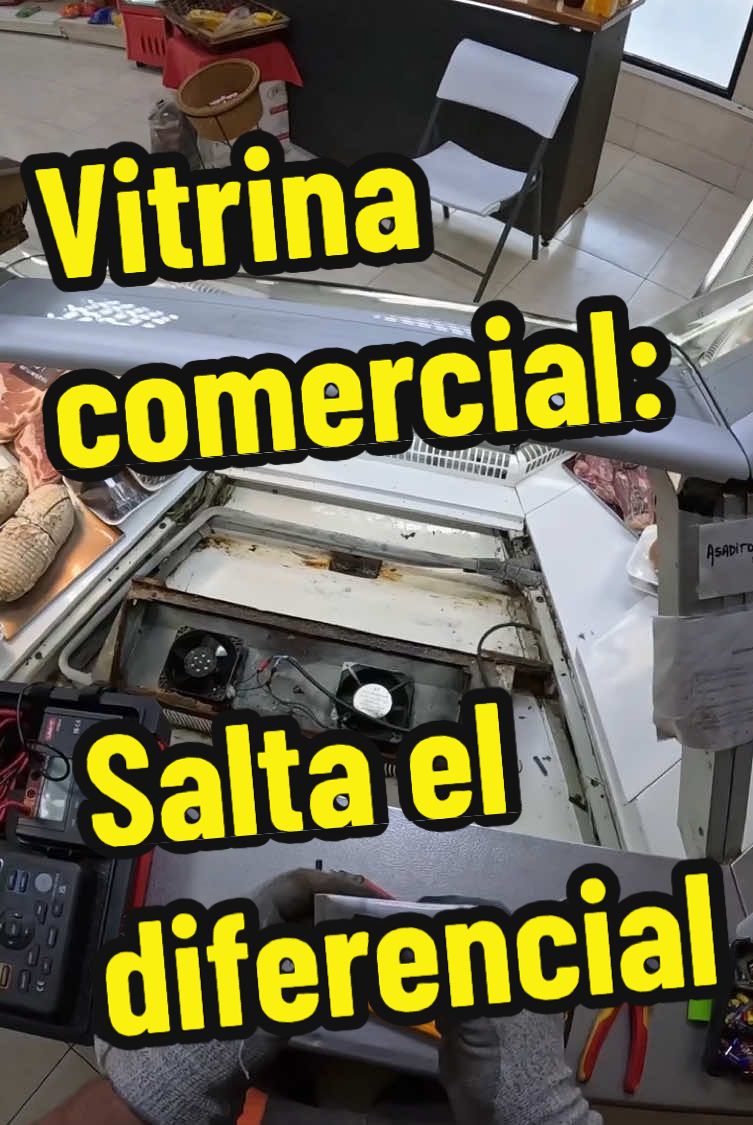 Vitrina comercial se queda sin energía por salto de diferencial. #refrigeracion #refrigeraciondomestica #fluke #kyoritsu #frío #fugaselectricas #electricidad #uni_t #pinzasamperimetricas #msrsistemas #makita  