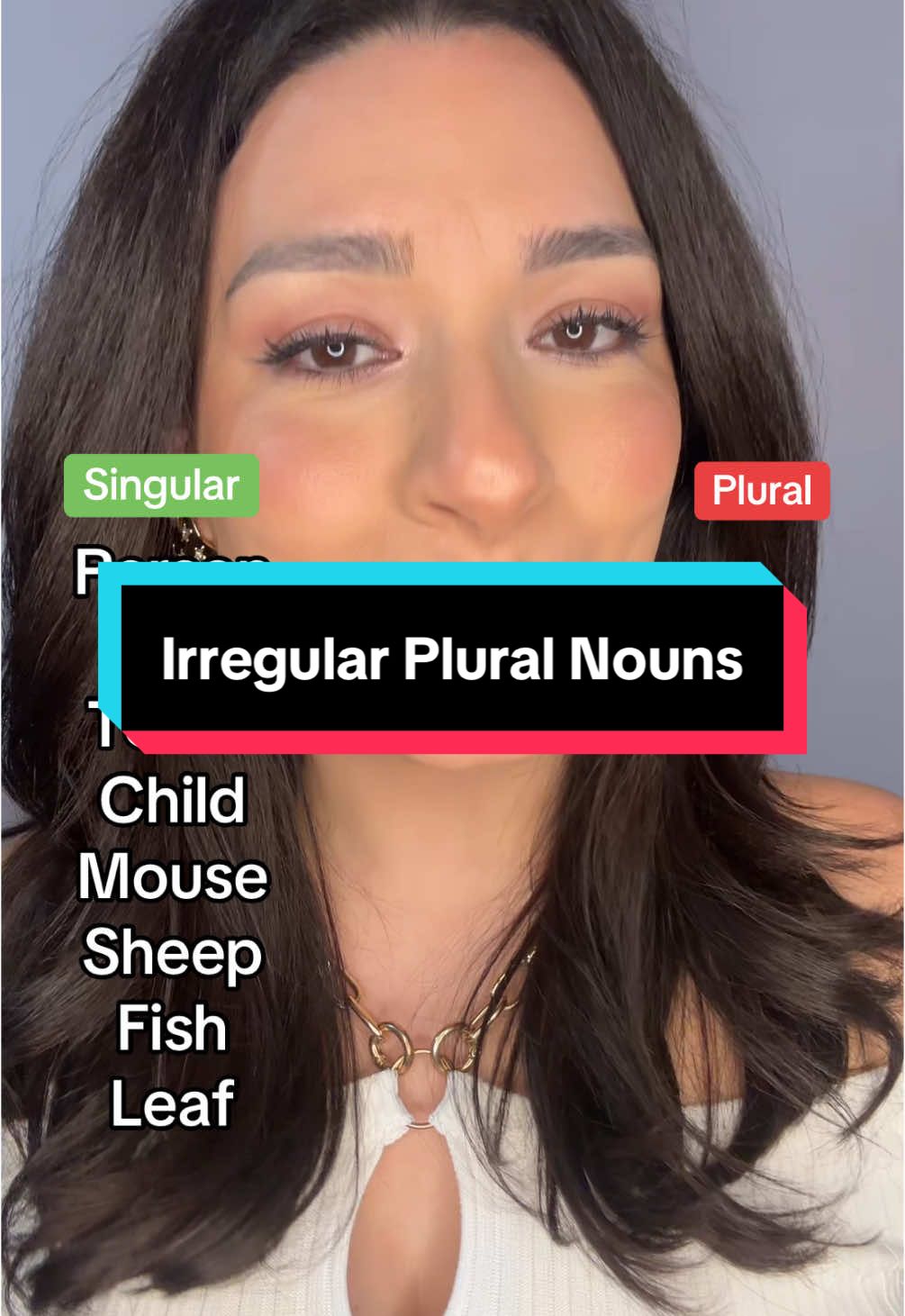 Irregular plural nouns #English #grammar #irregular #LearnOnTikTok #fyp #djardin 