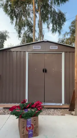#outdoorstorage #storageshed #waterproofmetal#toolshed #tiktokshop 
