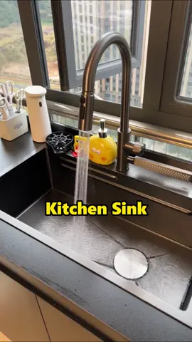 This cabinet sink combines multiple functions, making it easy to clean water cups. It has multiple cleaning water flow designs, and the installation method is very simple. Just open a suitable sized space on the cabinet desktop, squeeze out the glass glue and put it on. You can easily clean it by pulling out the faucet #sinks #sink #kitchen #kitchendesign #kitchendecor #kitchenrenovation #kitchensinks #kitcheninspiration #kitchenset #interiordesign  #interiordesignideas#homedecoration #openkitchen #luxur #homeinspire #kitcheninspiration #foryou #fyp #family