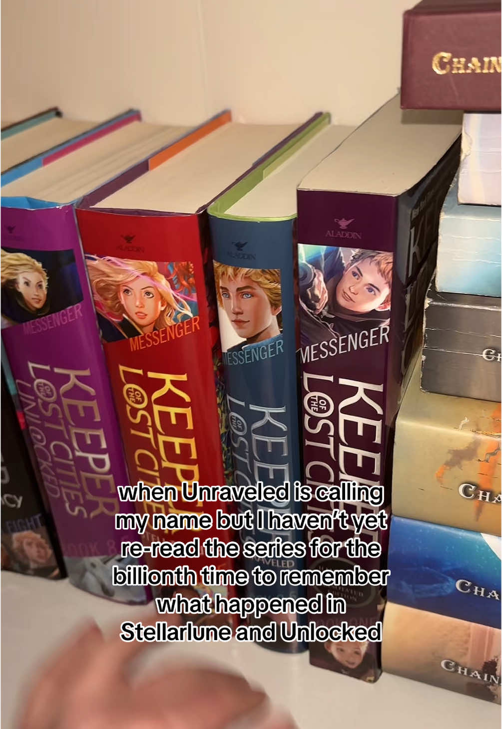 I’m a chronic re-reader and re-watcher #reader #BookTok #kotlc #unraveled #keefesencen #series #books #newbook #bye #help #relatable #reread #rewatch #foryoupage #fypシ 