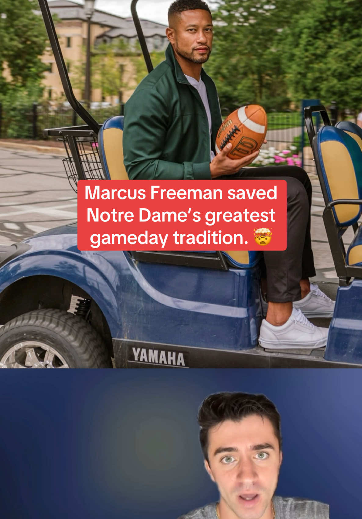 Marcus Freeman is the perfect football coach for Notre Dame #cfb #cfbplayoff #notredame #marcusfreeman #rileyleonard #pennstate 