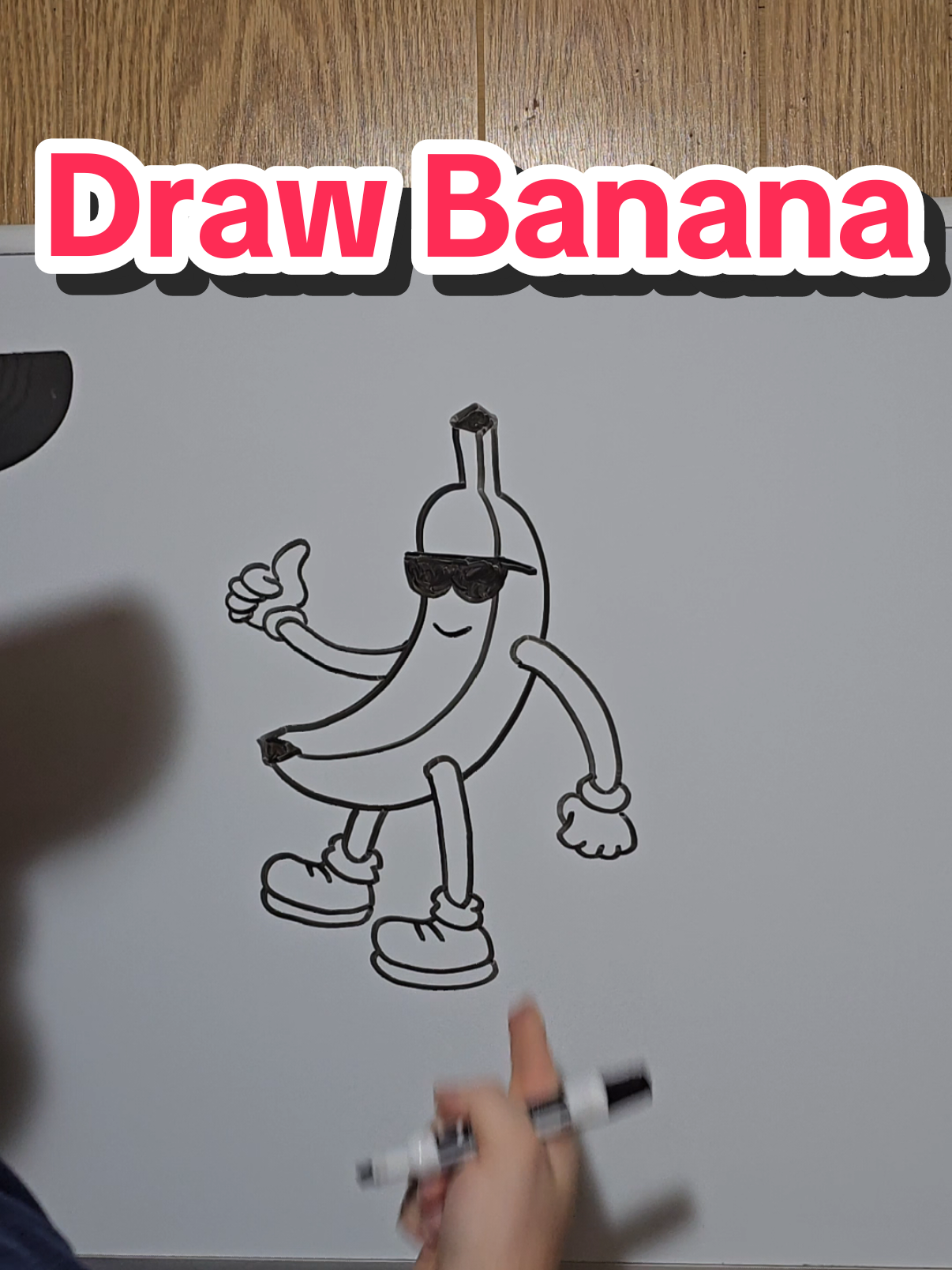 how to draw a banana