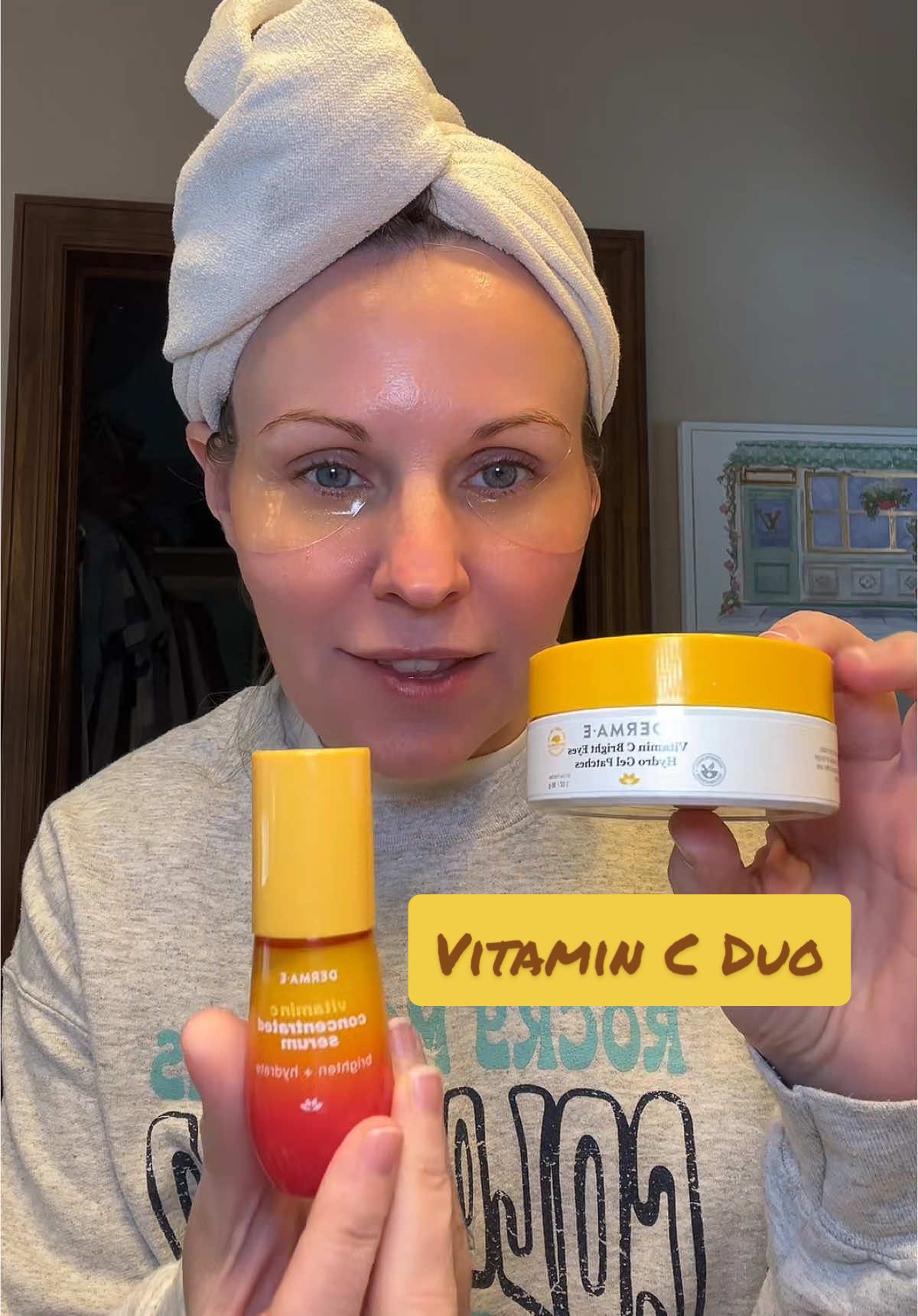 Vitamin C Brighten Duo @DERMA E  #dermae #vitc #vitamincserum #skincare #darkspottreatment #glassskin #skincaretips #skincareover40 #matureskin #glowingskinroutine 