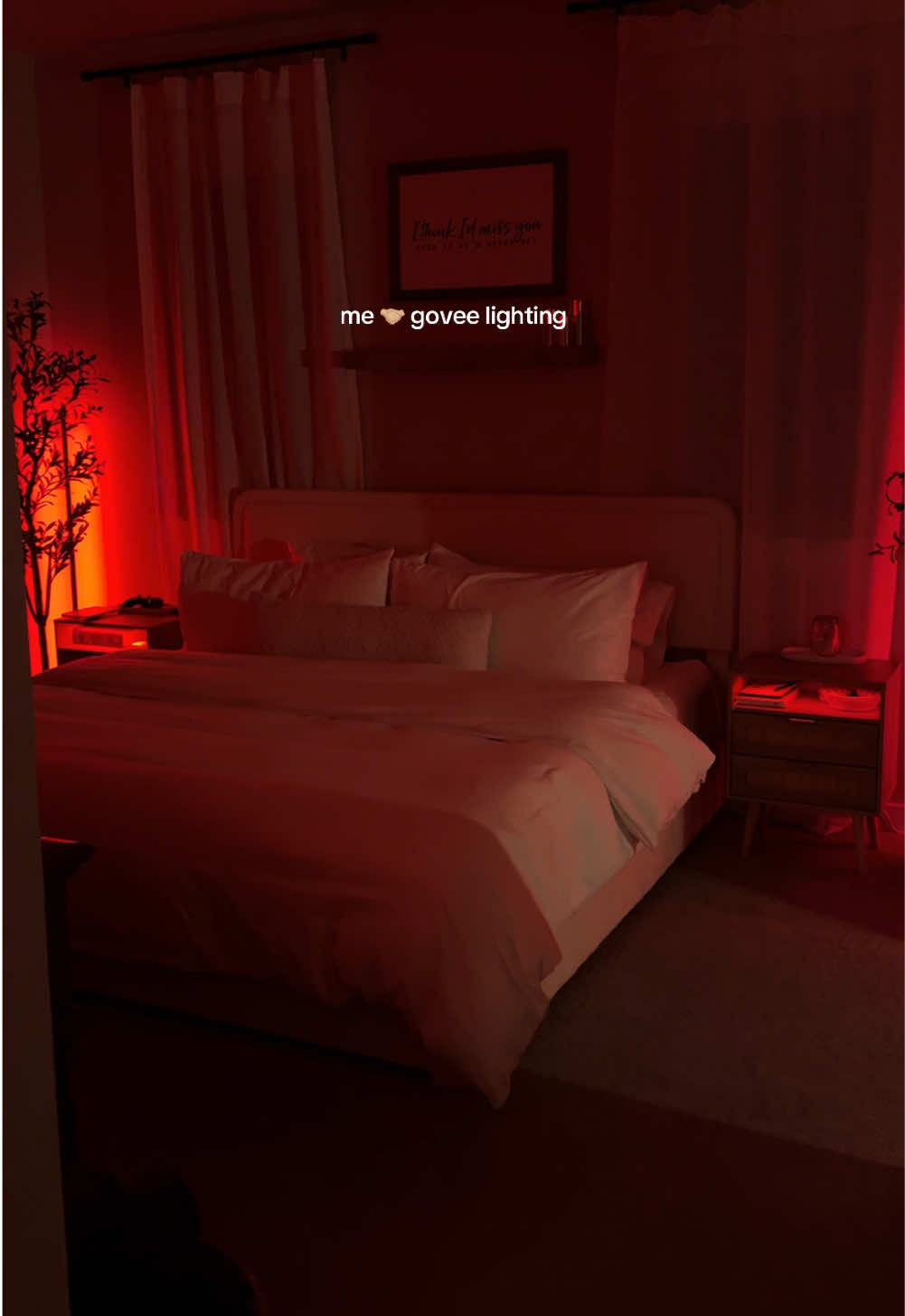 The @GoveeUS lights are hands down my favorite thing from TikTok 🤍 You can customize them so many ways all on your phone with their app and they can change the look of a room so much! 10/10 recommend!  #govee #goveelights #goveefloorlamp #goveepartner #moodlighting #bedroomlights #cozybedroom #bedroomdecor #lighting #Lifestyle 