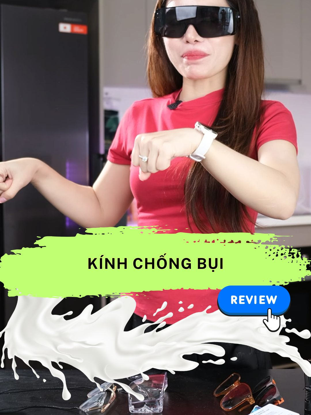 Kính Chống Bụi đi ngoài đường, Đi Mưa, Đi Nắng Vô tư luôn #kinhchongbui #kinhchongbuididuong #kinhchongbuidokcrazy #kinhchongbuidixemay #kinhchongtiaUV #kinhchonguv #tomatohuong #huongreviewer #review