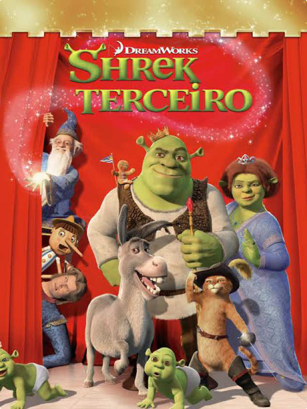 FILME COMPLETO | Shrek Terceiro  Doente em estado terminal, o rei Harold chama Fiona e Shrek para uma conversa sobre a sucessão de seu reinado e o futuro do povo em Tão Tão Distante. Como o genro se recusa a assumir o trono e prefere continuar sua pacata vida no pântano, a única saída é encontrar o primo Artur. Na companhia do Burro e do Gato de Botas, Shrek se encarrega da missão e sai em busca do parente que pode ser seu substituto no trono. Mas, antes de cumprir a tarefa, enfrenta as armações do ambicioso Príncipe Encantado. #filme #filmes #animacao #filmecompleto #rolodefilmes #desenho #desenhoanimado #fyyyyyyyyyyyyyyyy #shrekthethird 