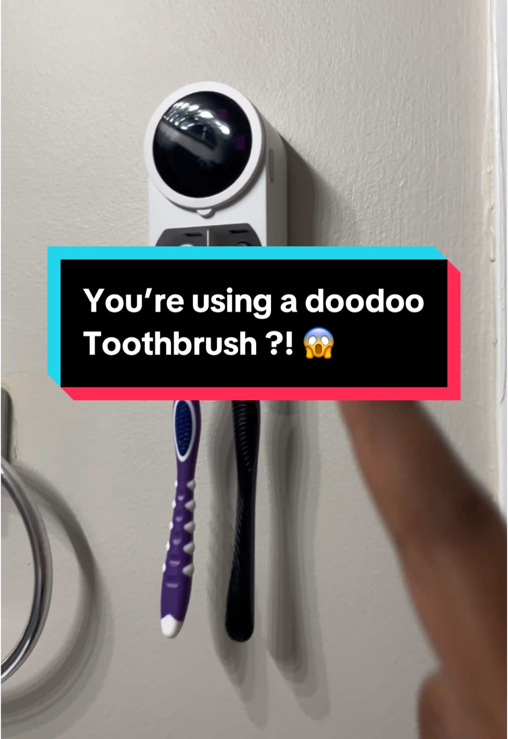 Stop using doodoo 💩 toothbrushes‼️ #toothbrushholder #toothbrushsterilizer #toothbrushsanitizer 