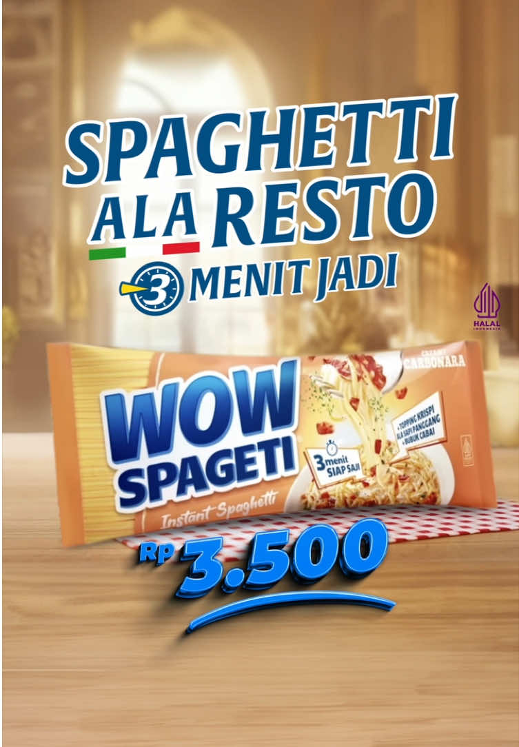 Wow ini toh spageti yang viral! 😱  Spageti selezat resto, 3 menit jadi dengan harga 3500? Cuma Wow Spageti #spaghettialaresto🍝 Yuk langsung check out di link video ini