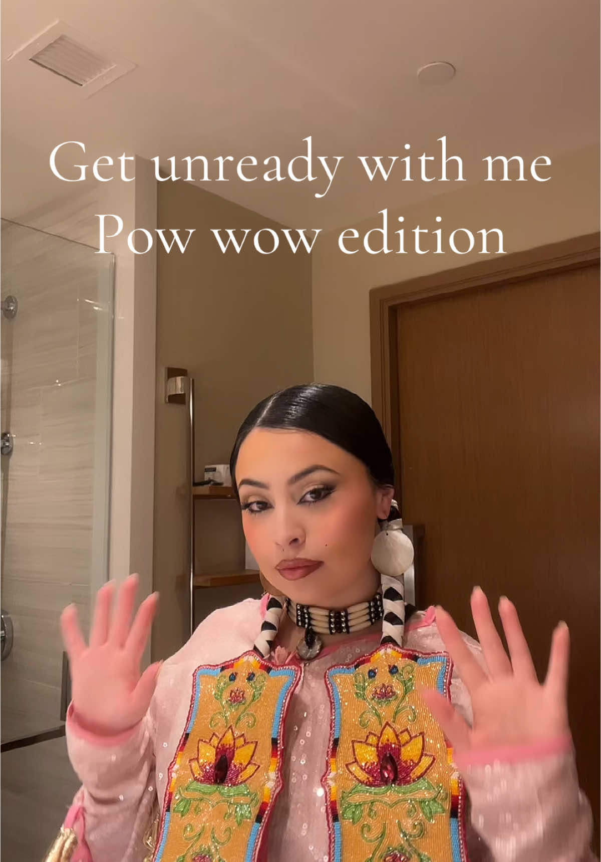 Wanted to change it up and try a different kind of grwm 🤍 #fyp #fy #fypシ #fypシ゚viral #fypage #native #grwm #getreadywithme #travel #nativetiktok #nativeamerican #nativetiktoks #indigenous #powwow #powwowlife #powwowdancer #ndn 