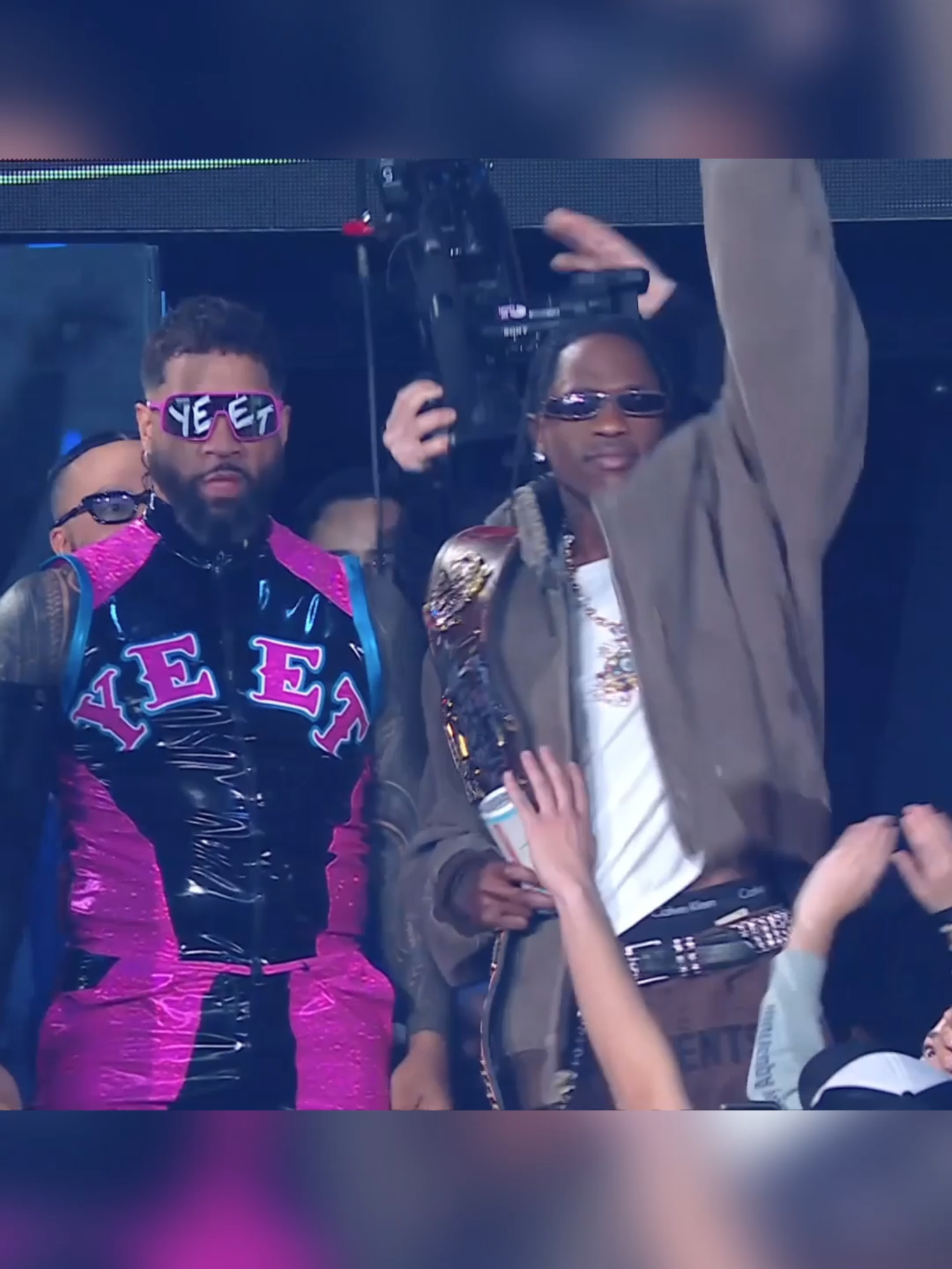 JEY USO'S LEGENDARY ENTRANCE WITH TRAVIS SCOTT #WWE #RAW 01/06/25 #highlights #fyp #foru #forupage #fypageシ #yeet #WWERAW