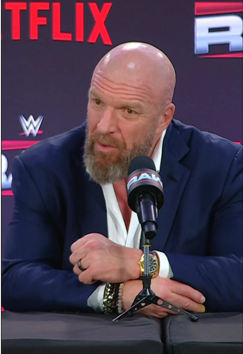 We’re not hiding what we do. 👏👏👏 #WWE #TripleH #RAWonNetflix 