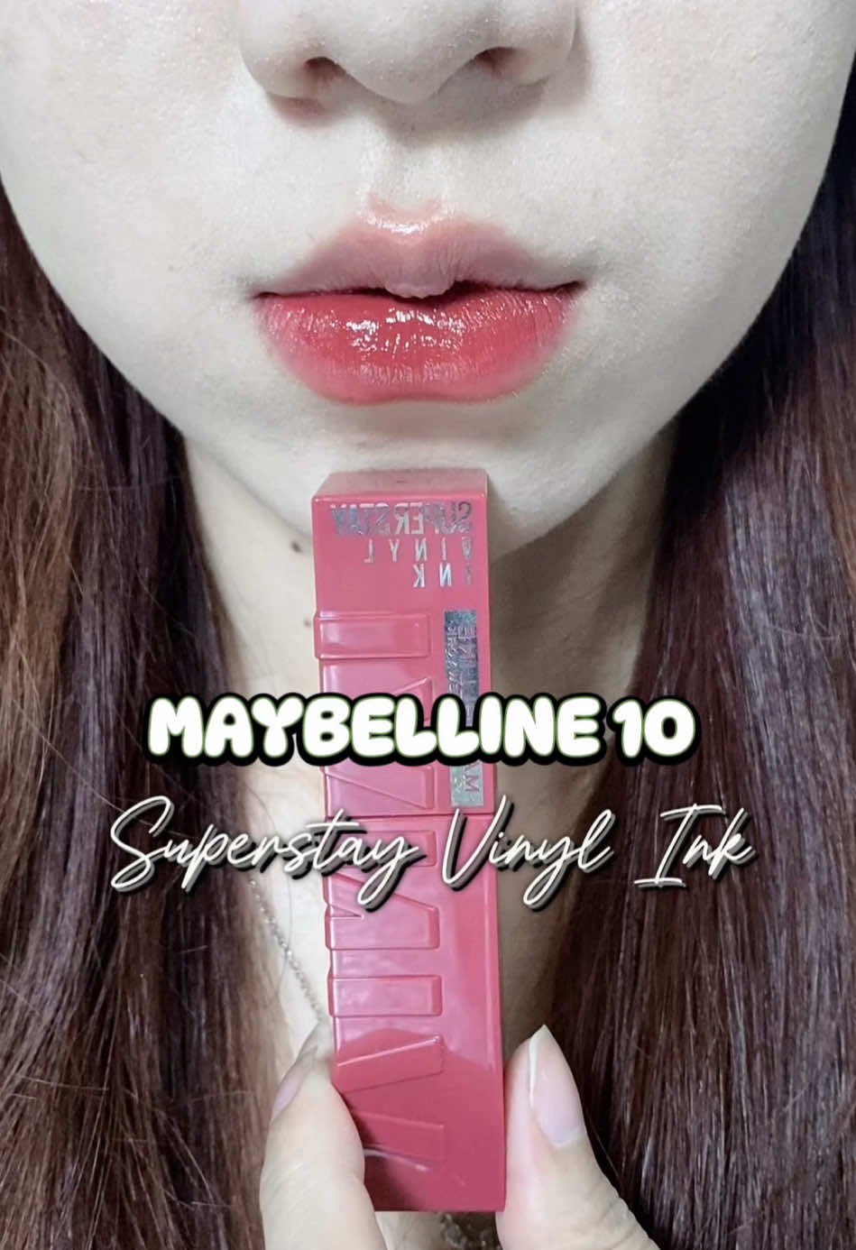 Son bóng MAYBELLINE Vinyl Ink màu 10 - Lippy 🫧🎀 #goclamdep #reviewson #lipstick #lipgloss #lipsticktutorial #swatchson #lolimeo 