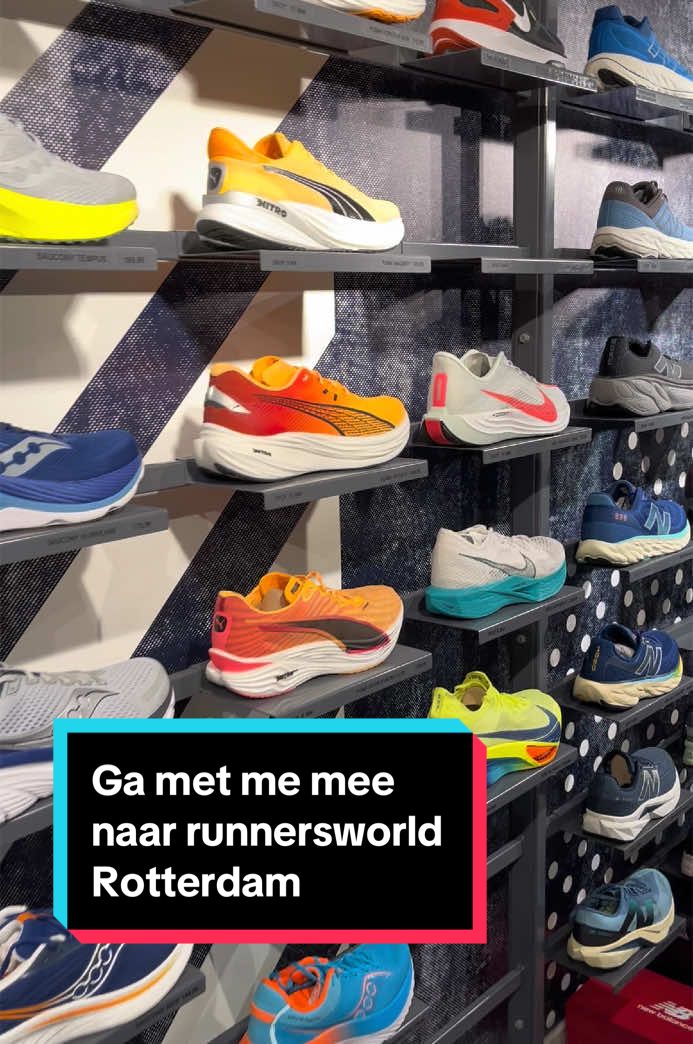 Ga met me mee naar runnersworld Rotterdam!🏃🏼‍♀️🏃‍♂️ Het was een hele leuke ervaring en we zijn erg goed geholpen in de winkel😊💪🏻 Heel erg blij met de hardloopschoen die het geworden zijn, wel een ander model die ik in me hoofd had maar nu heb ik iets wat precies bij mijn loophouding past. Ik kijk er erg naar uit om vele mooie kilometers te maken🤩 Welke schoenen het precies geworden zijn zie je binnekort in een andere video👀 #run #Running #runnersworld #runnersworldrotterdamcentrum #hardlopen #schoenen# #hardloopschoenen #hoka #brooks @HOKA @Brooks Running @Runnersworld Rotterdam 