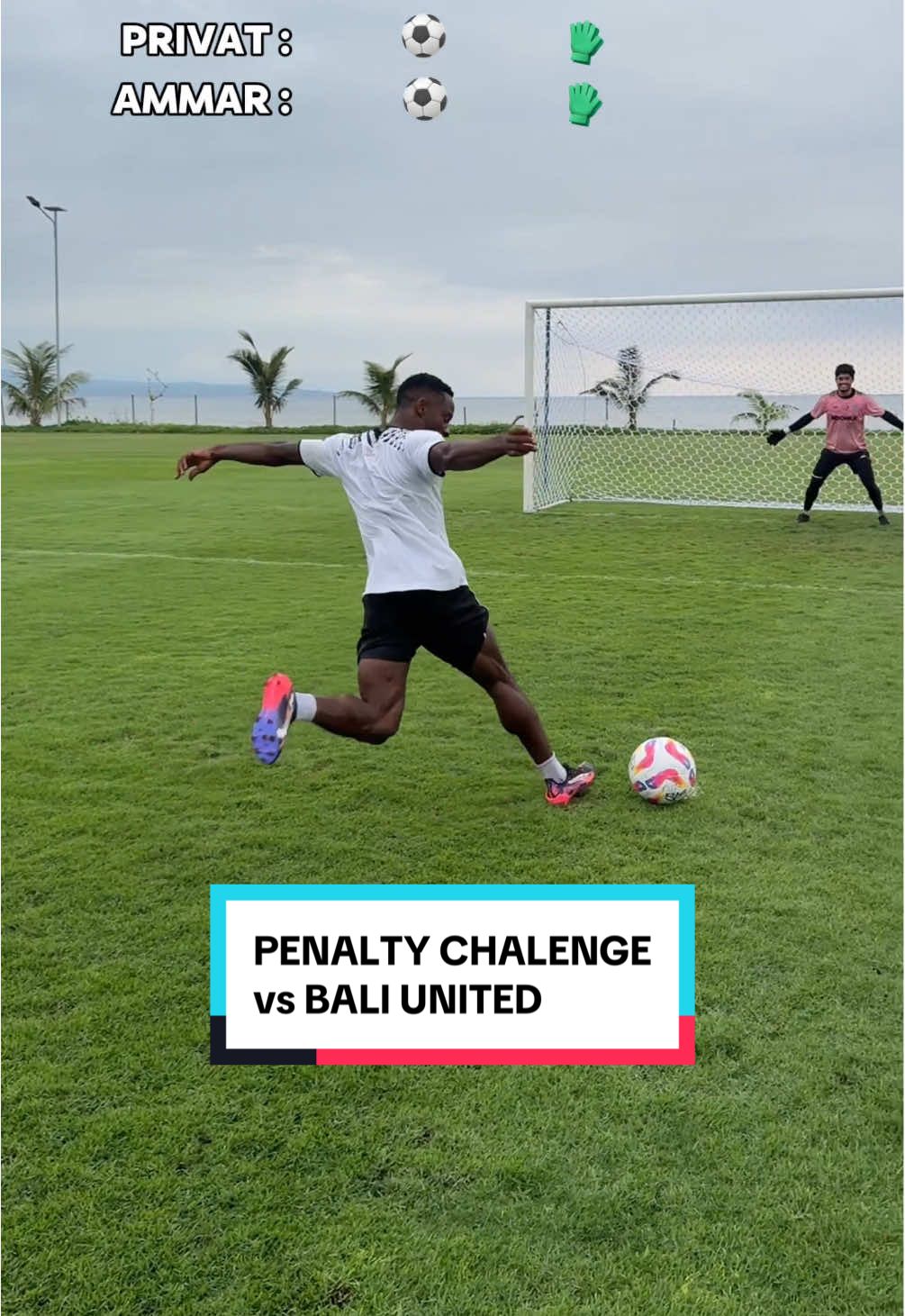 Penalty Chalenge vs @Bali United FC Player 🔥 #BaliUnited #Maringa #PrivatMbarga #MasHazard #LordBarok