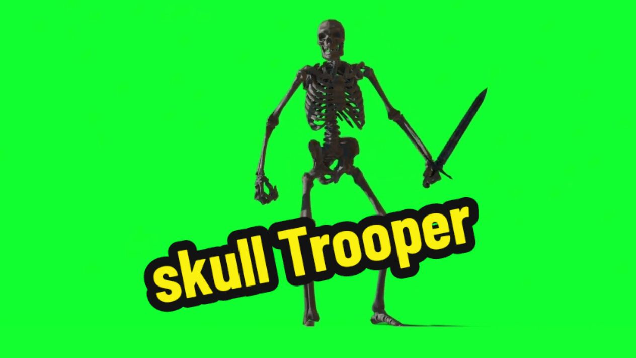 Skull Trooper #skull #fyp #pfy #foryou #greenscreeneffect #greenscreenvideo #greenscreen #greenscreenchallenge #skulltrooper 