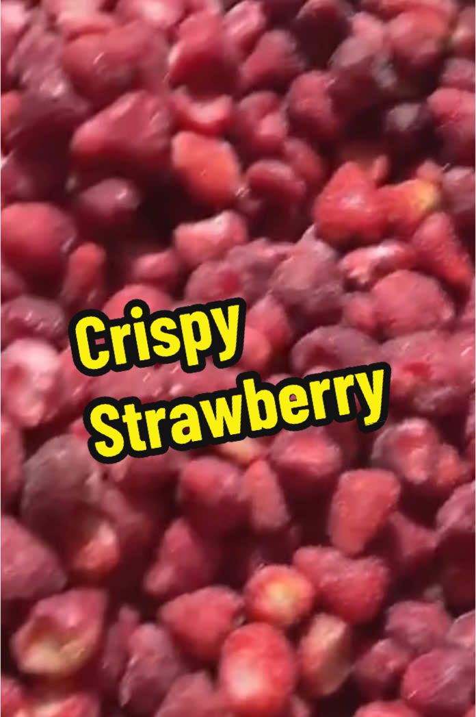 Dried strawberry #crispy strawberries #enak #kesukaan Raman #healthy snack ##