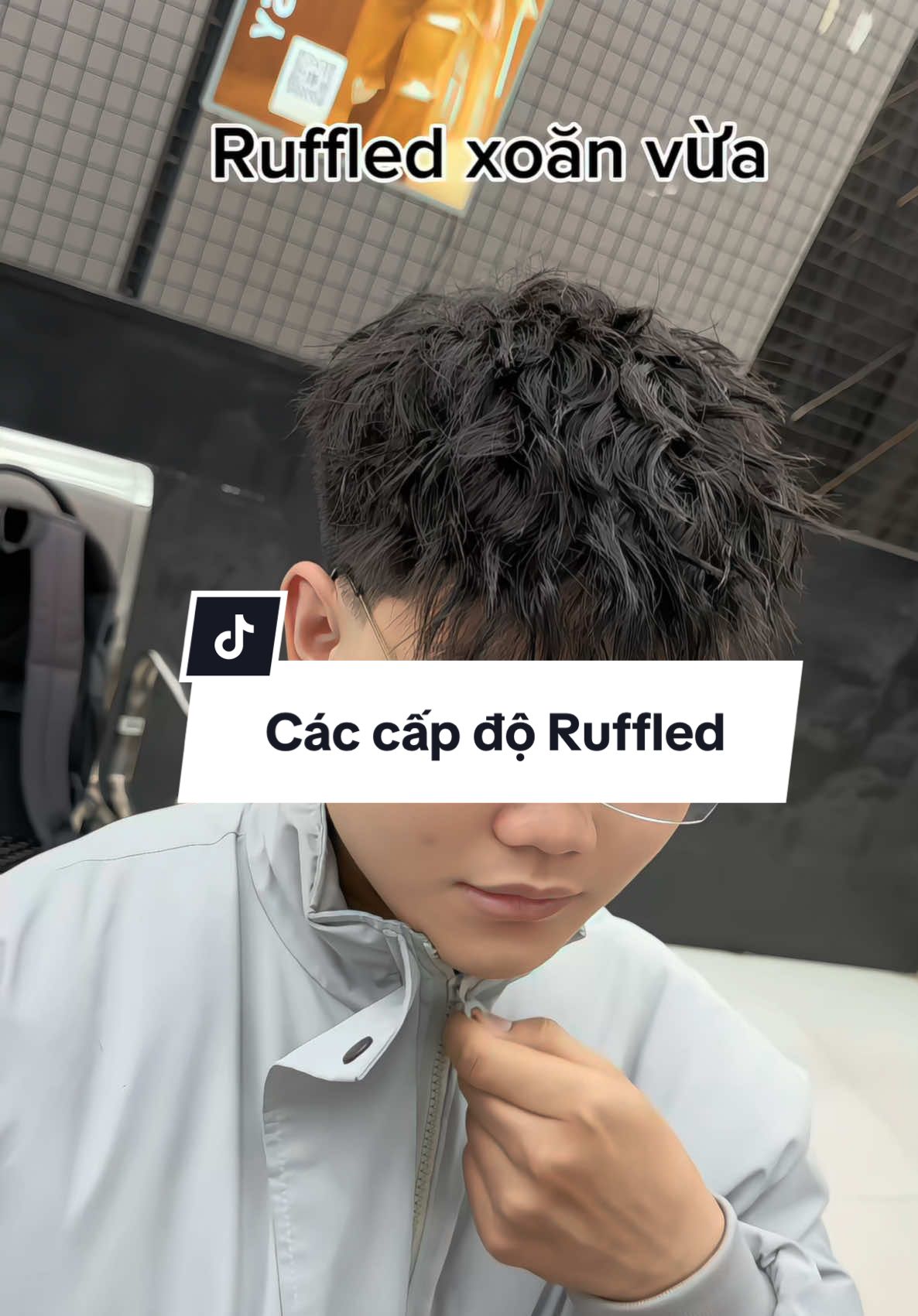 Tổng hợp cấp độ các kiểu uốn Ruffled nha mấy ní 🔥🔥#ruffled #layerruffled #wavy #layerroi #xuhuong #classybarberstudio #barberstudio 