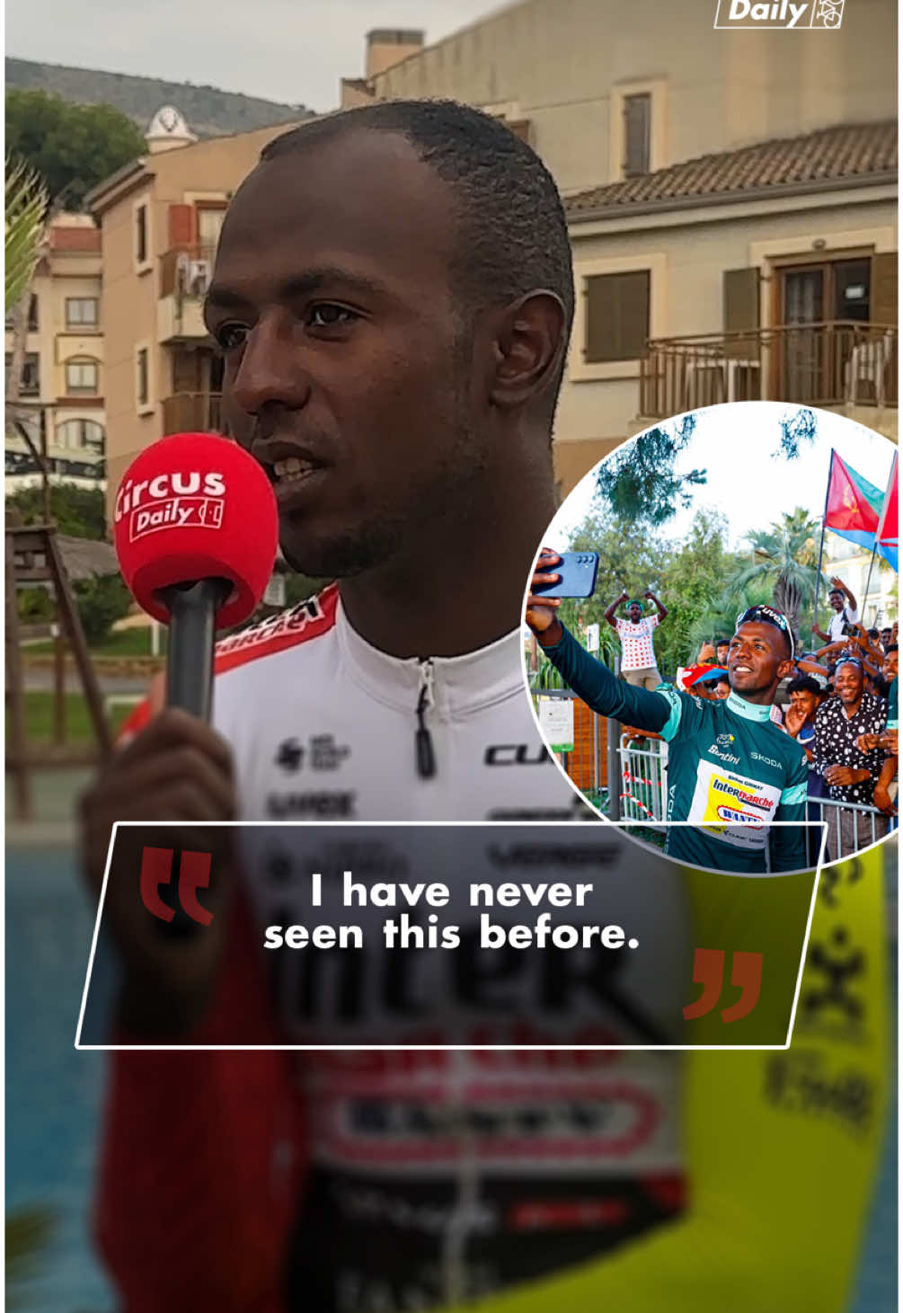 😮 | “I have never seen this before.” 🚴 Discover the full interview of B. Girmay the 17/01 on our website. #biniamgirmay #eritreantiktok #cyclingtiktok #tdf 