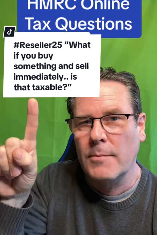 Selling your own stuff is likely to remain an untouchable event unless you’re looking at significant gains in which case you could be looking at CGT. In this example however there is a simple case where someone has bought something made a more poor choice and then got rid of that item in order to mitigate their decision. #grahamdavid #reseller25 #startabusiness #startabusinessonline #makemoneydirect 