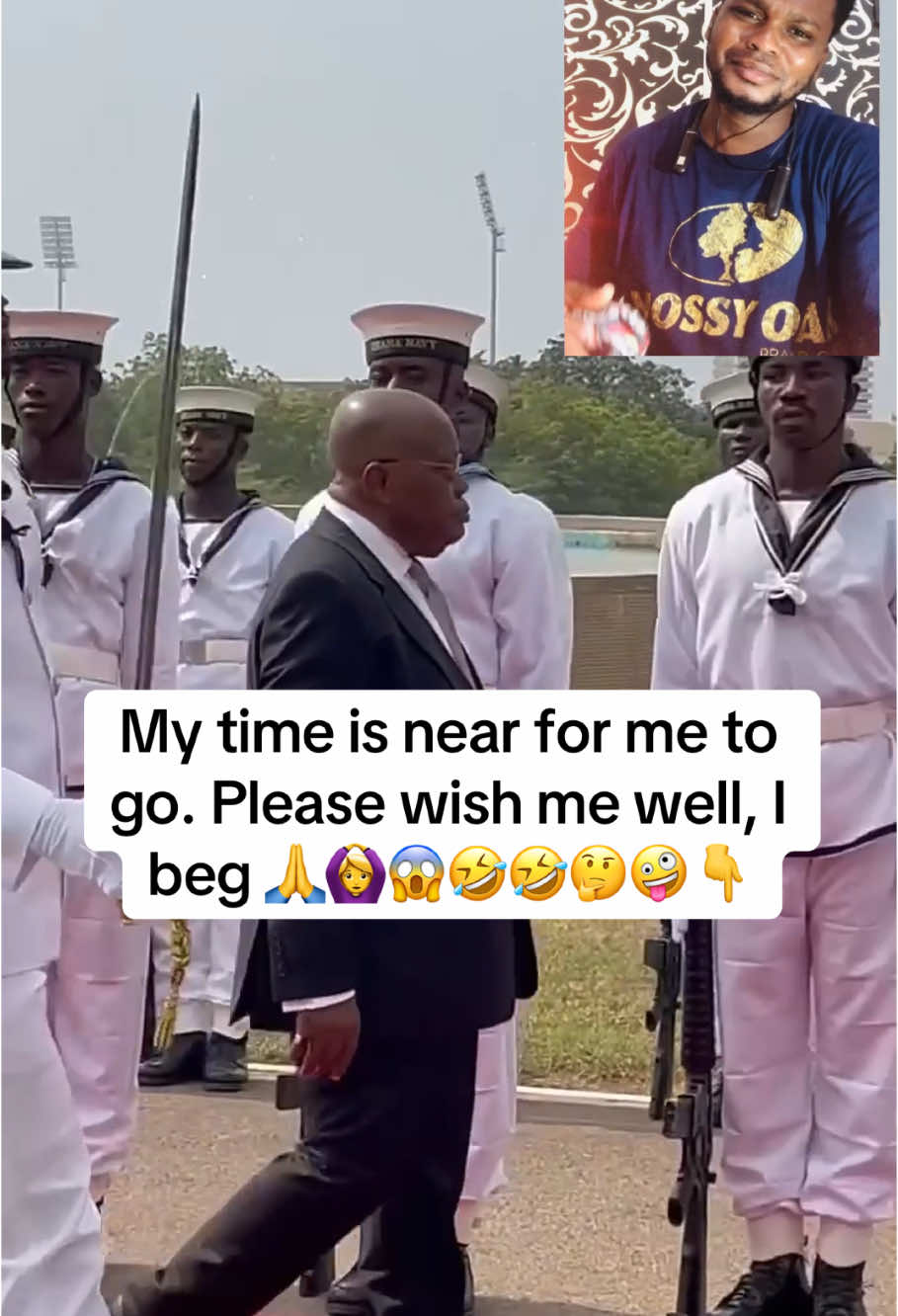 My time is near for me to go please wish me well. Please comfort me oooo 🙆‍♀️🤣🤣🙏 Nana Addo trending video🤪. #tiktokkingsempiregh #ghanatiktokers🇬🇭🇬🇭🇬🇭 #viralvideos #tiktokforyou #fyb #johnmahamaisthepresidentelect 