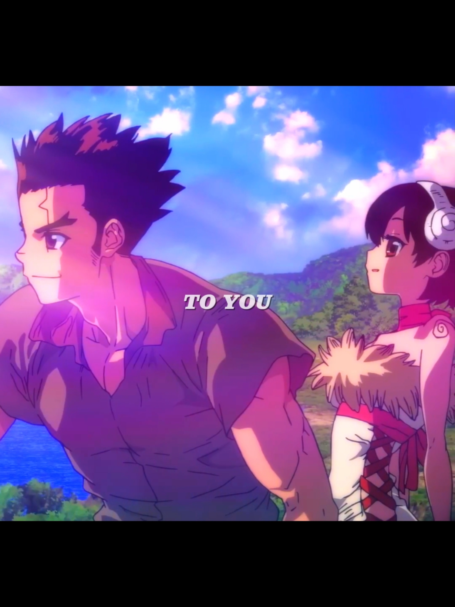 #Taiju and #Yuzuriha #drstone #animeedit #edit